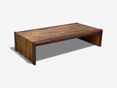 Percival Lafer, Coffee Table, Rosewood, Mixed Wood, Glass, Brazil, 1970s