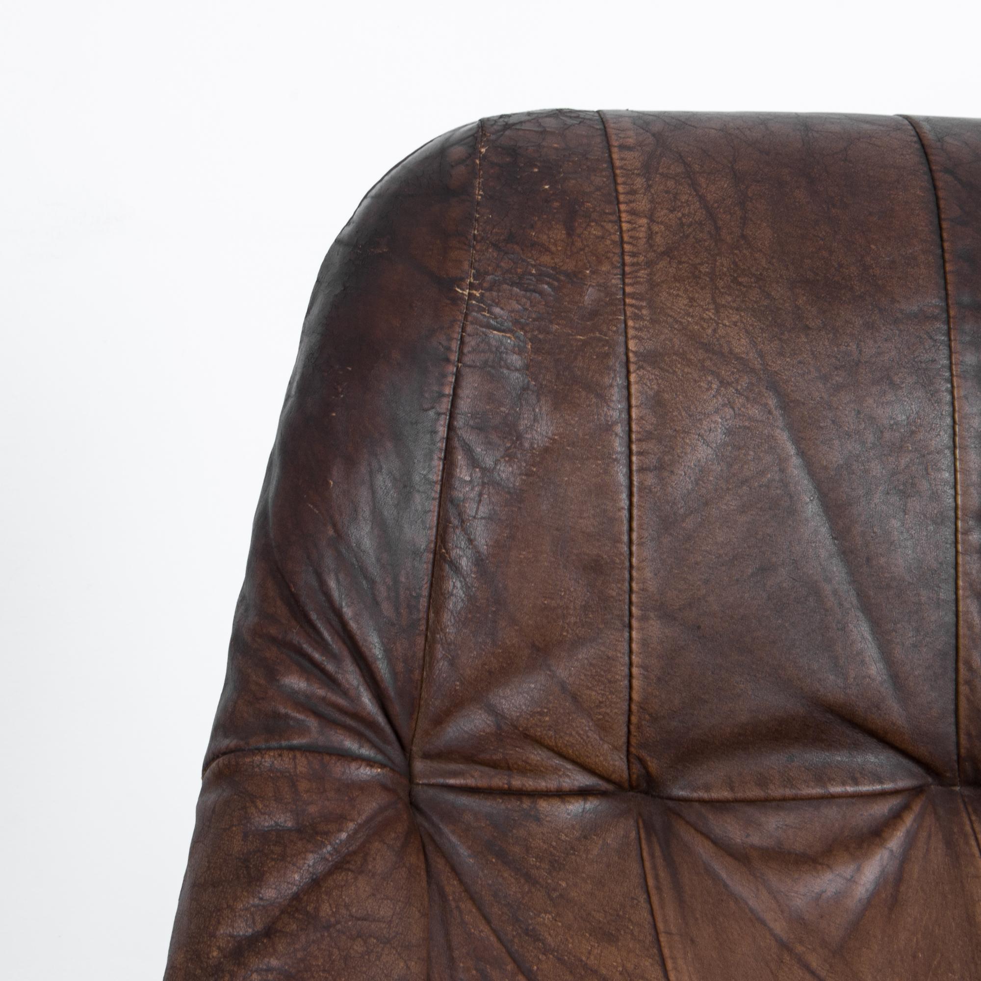 Percival Lafer Dark Brown Chrome Leather 