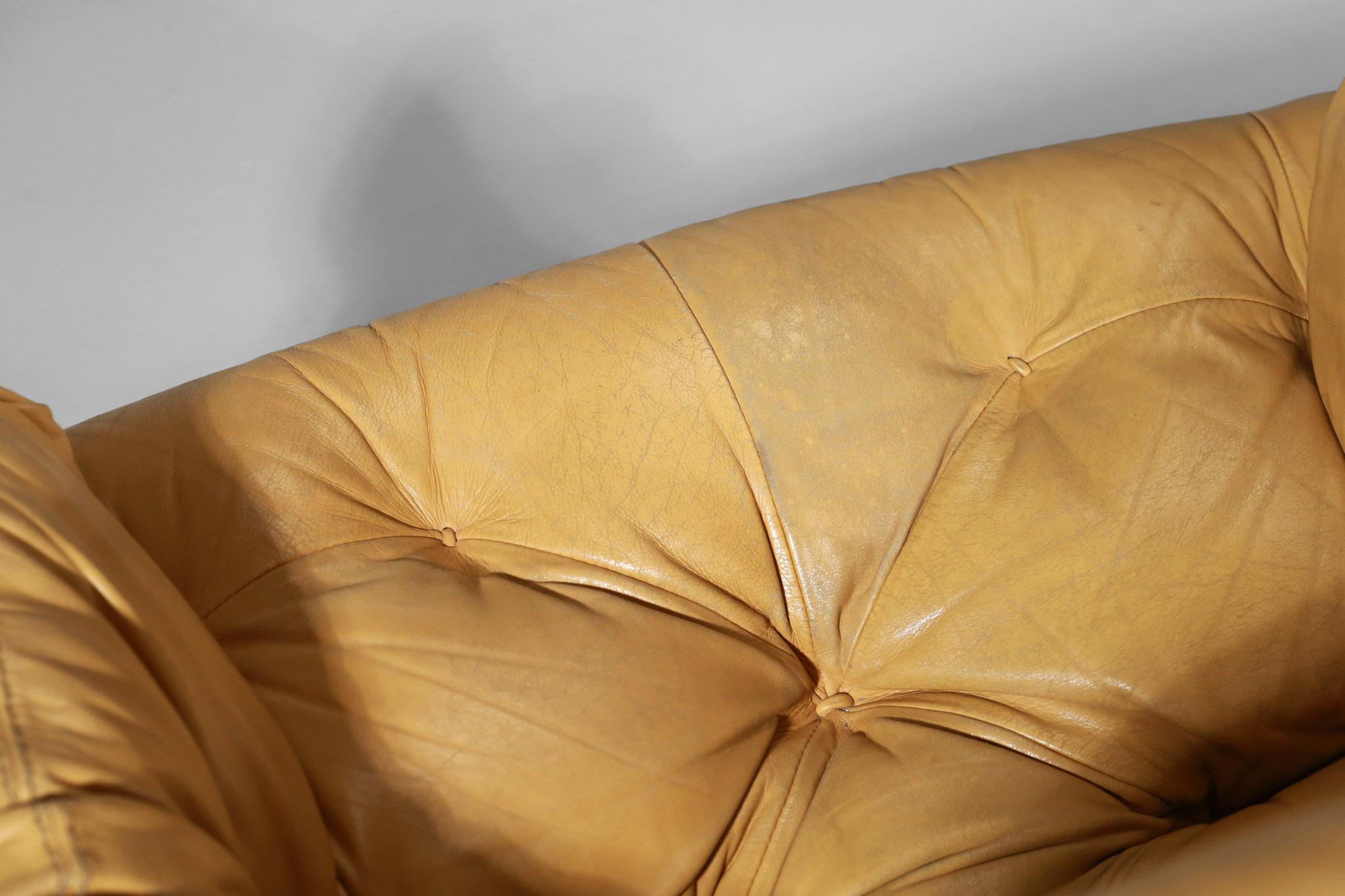 Percival Lafer Designer Armchair in Yellow Leather & Jacaranda Brazilian Design 9