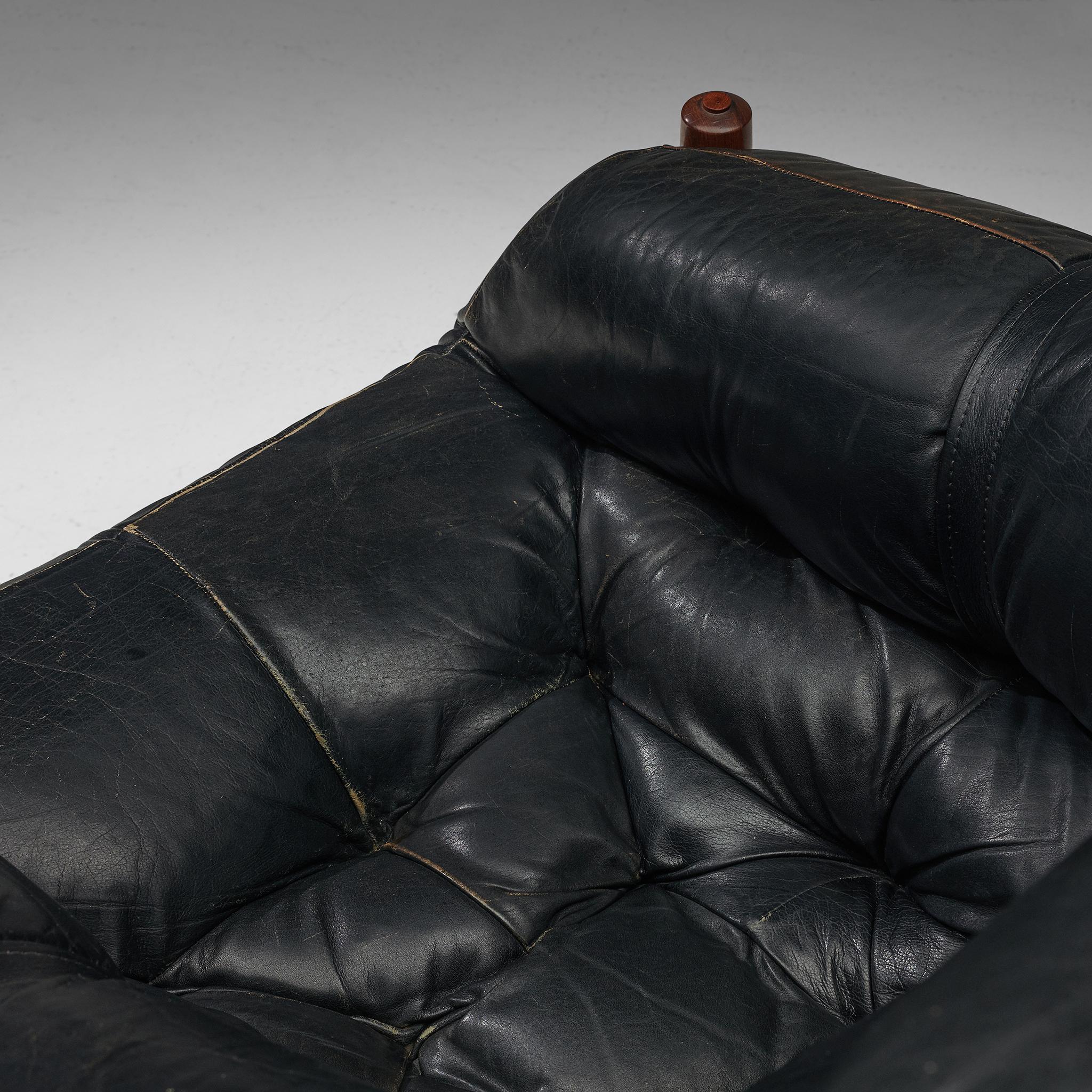 Percival Lafer Easy Chair Model 'MP-81' in Leather 1
