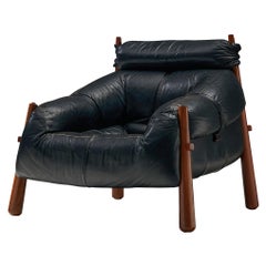 Percival Lafer Easy Chair Model 'MP-81' in Leather
