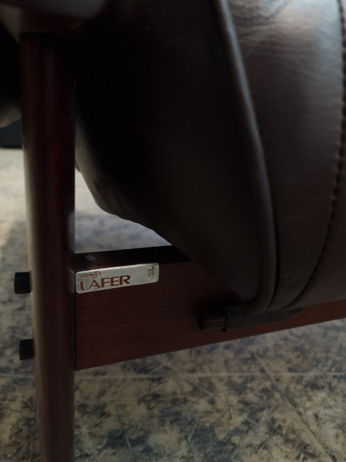 Percival Lafer Garnitur Sessel Sofa Tisch Hocker Designersessel Ledersessel mp41 im Angebot 4