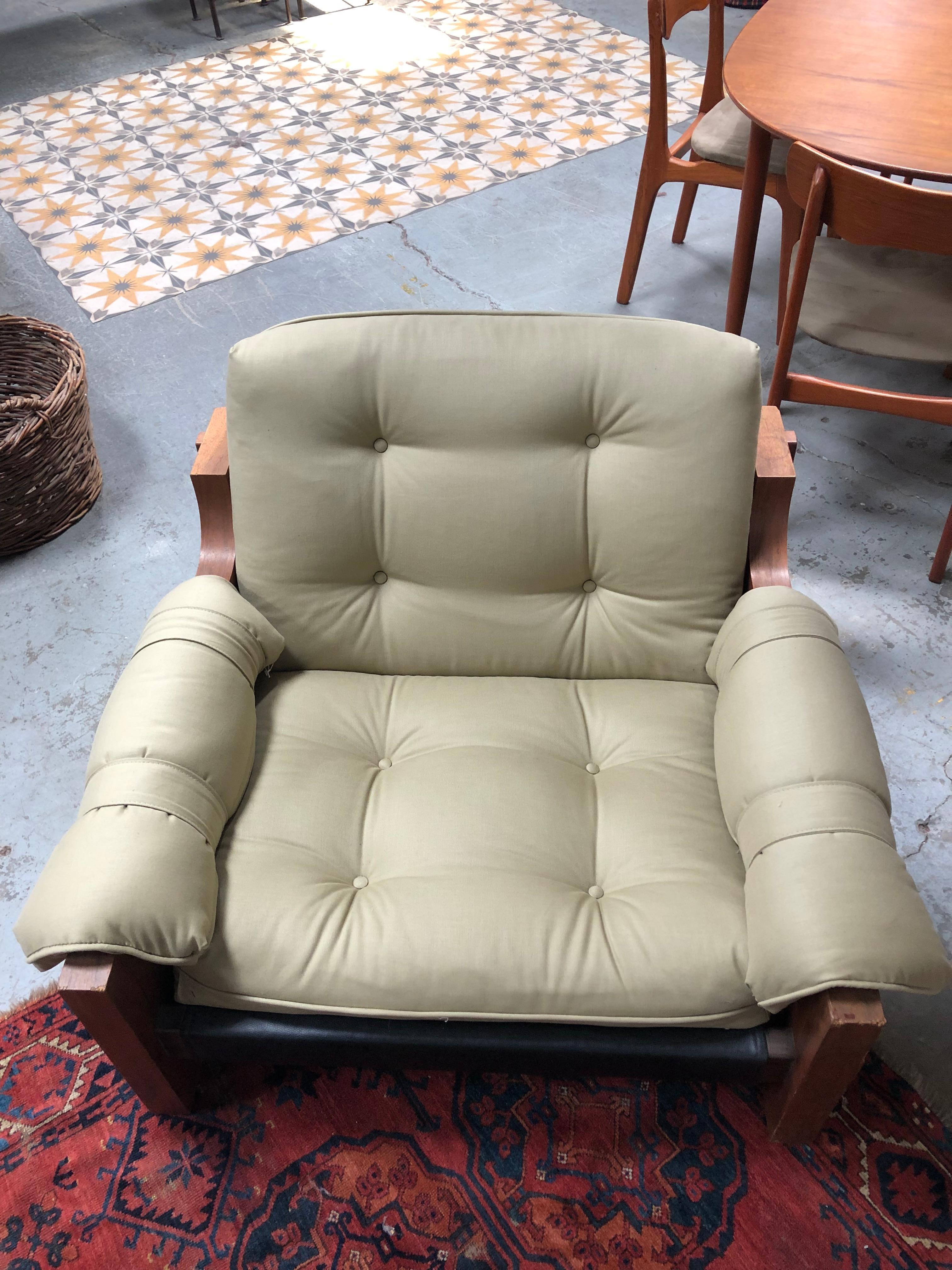 Late 20th Century Percival Lafer Inspired Reupholstered Chair