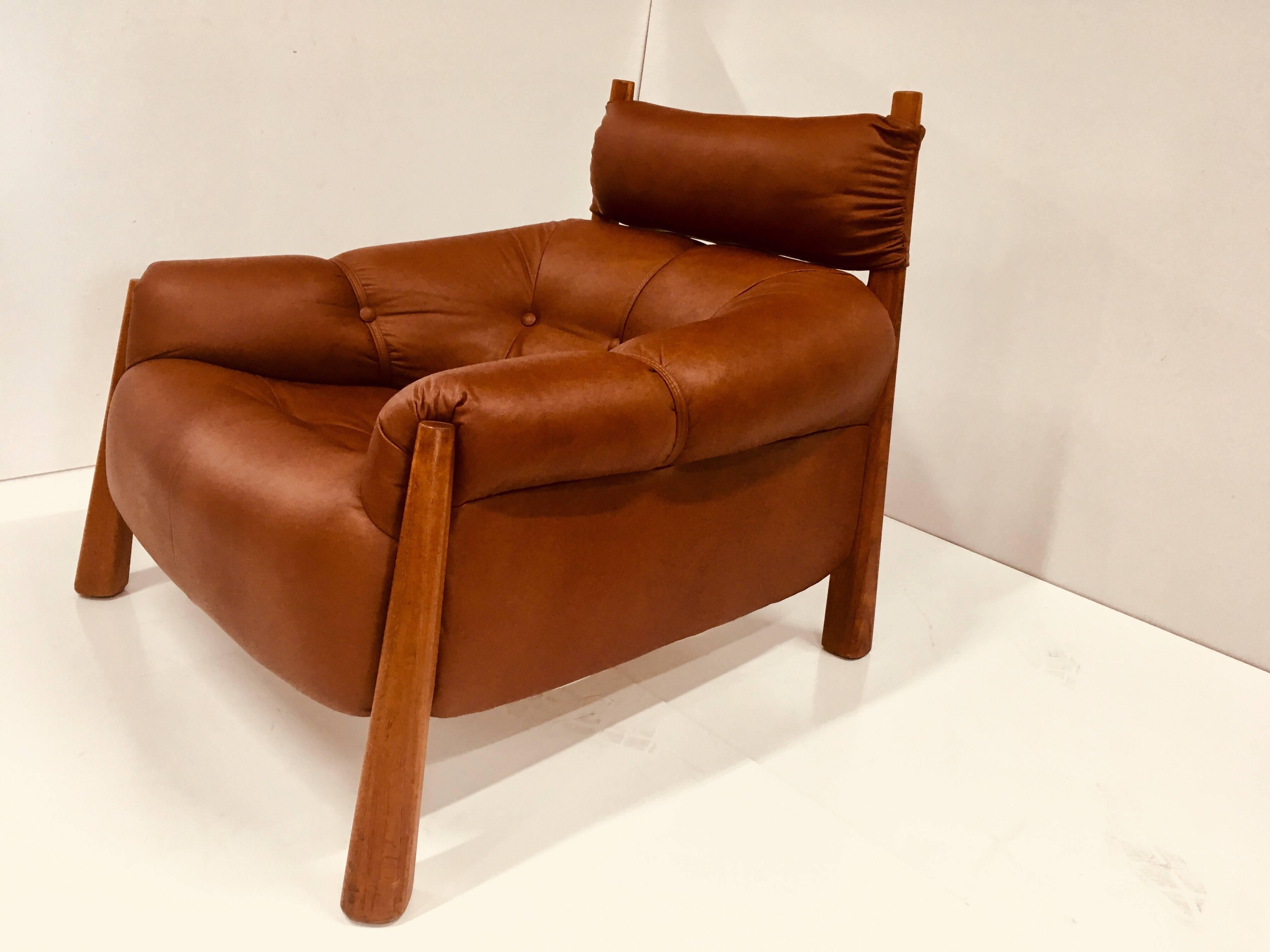 Percival Lafer Leather Armchair, circa 1960s 2