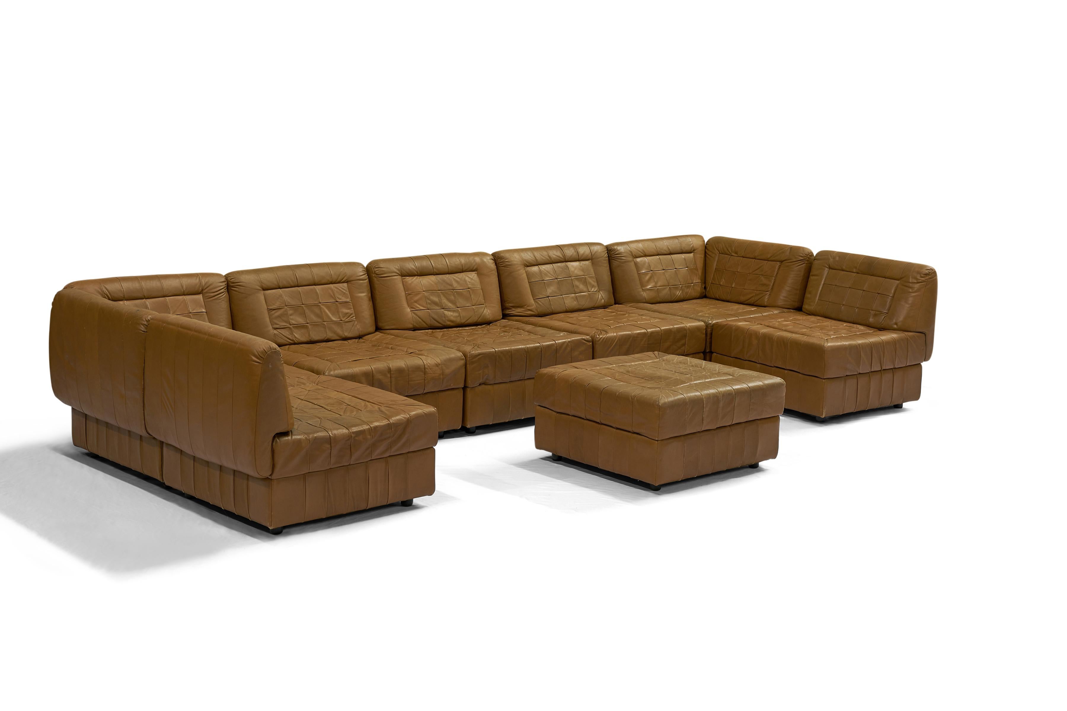 Percival Lafer leather modular seating set In Good Condition For Sale In Houston, TX