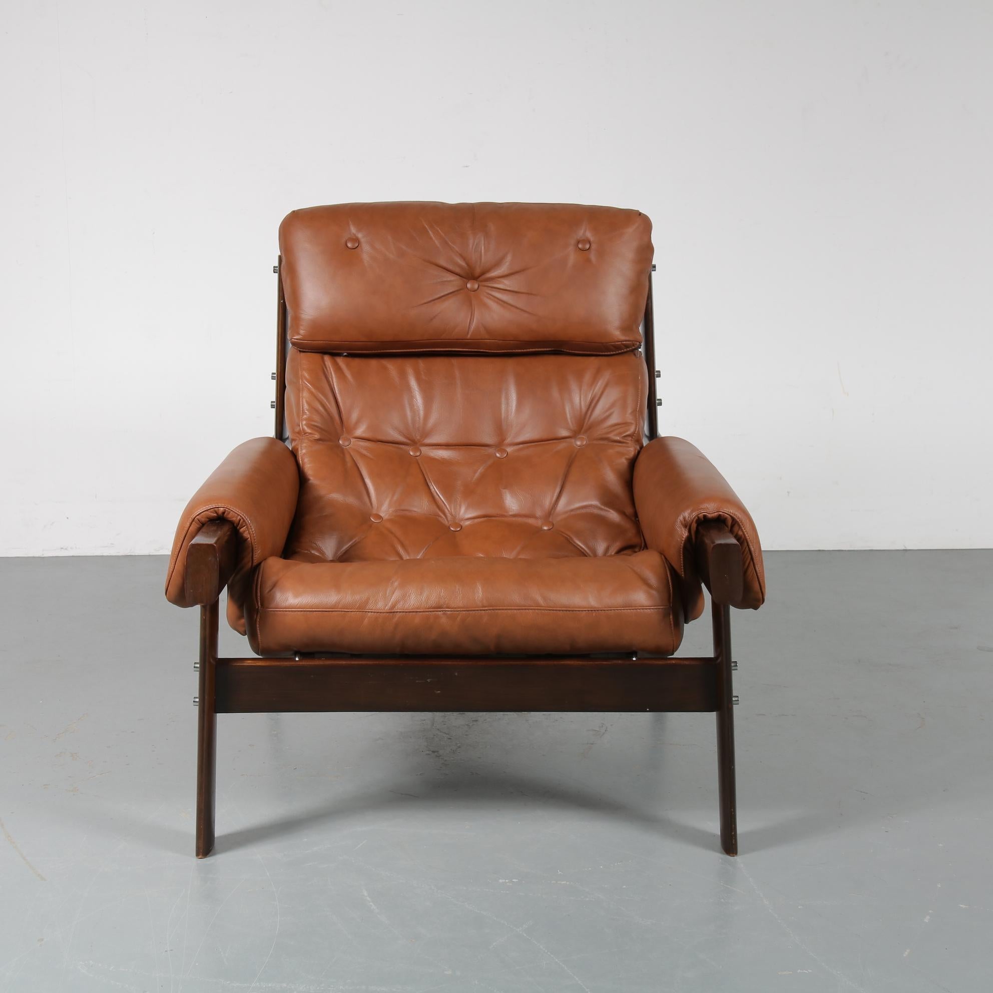 Percival Lafer Lounge Chair, Brazil, 1970s In Good Condition In Amsterdam, NL