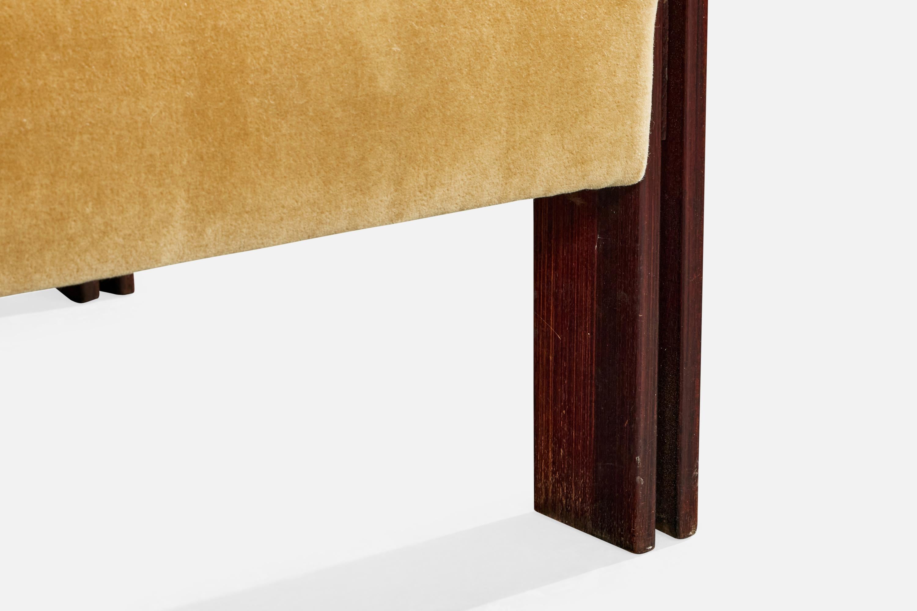 Percival Lafer, Lounge Chairs, Wood, Mohair, Brazil, 1960s im Angebot 6