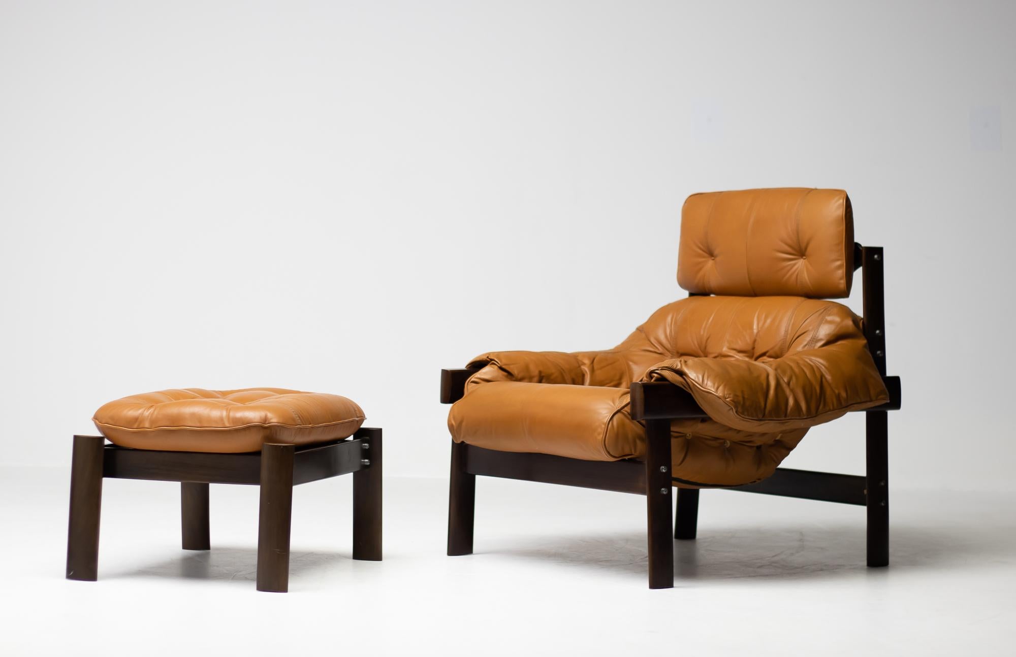 Percival Lafer Loungechair and Ottoman Produced by Lafer MP in Brazil 6