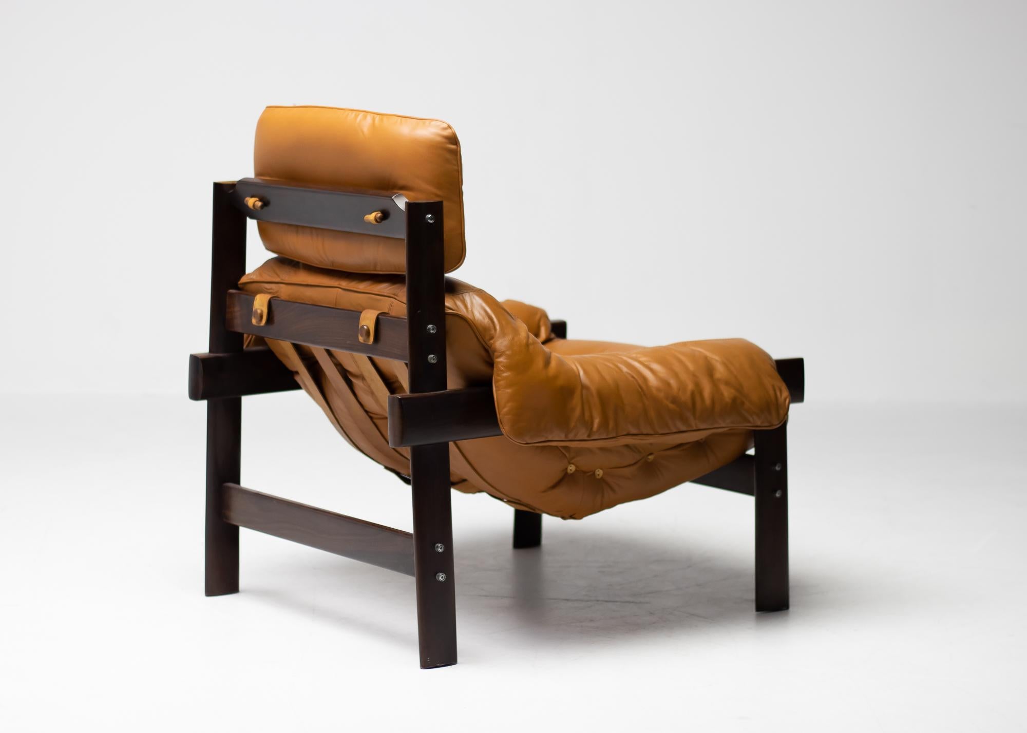 Percival Lafer Loungechair and Ottoman Produced by Lafer MP in Brazil In Good Condition In Dronten, NL