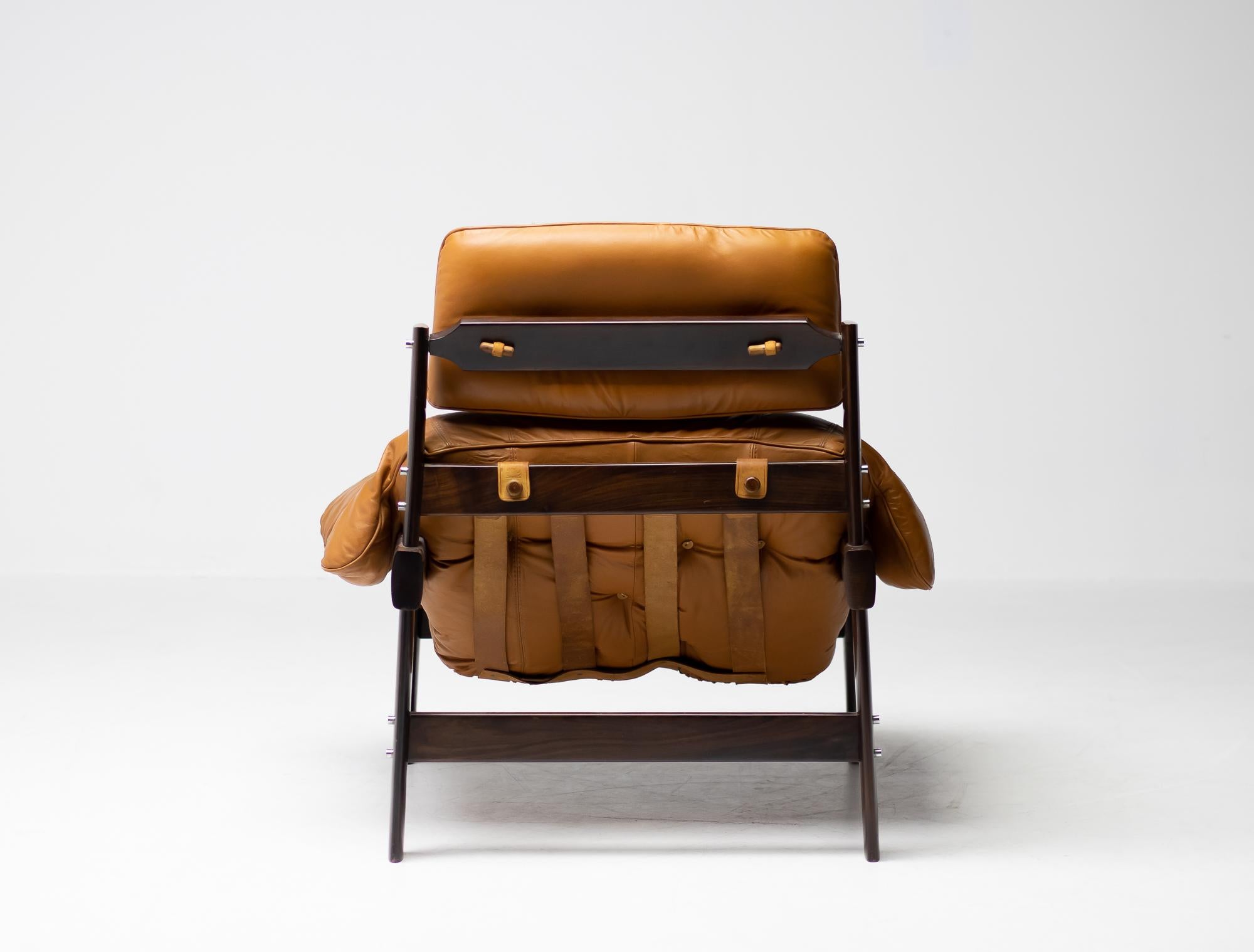 Mid-20th Century Percival Lafer Loungechair and Ottoman Produced by Lafer MP in Brazil