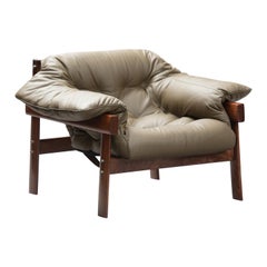 Percival Lafer Mid-Century Hardwood Lounge Chair for Lafer, Brazil 1960s