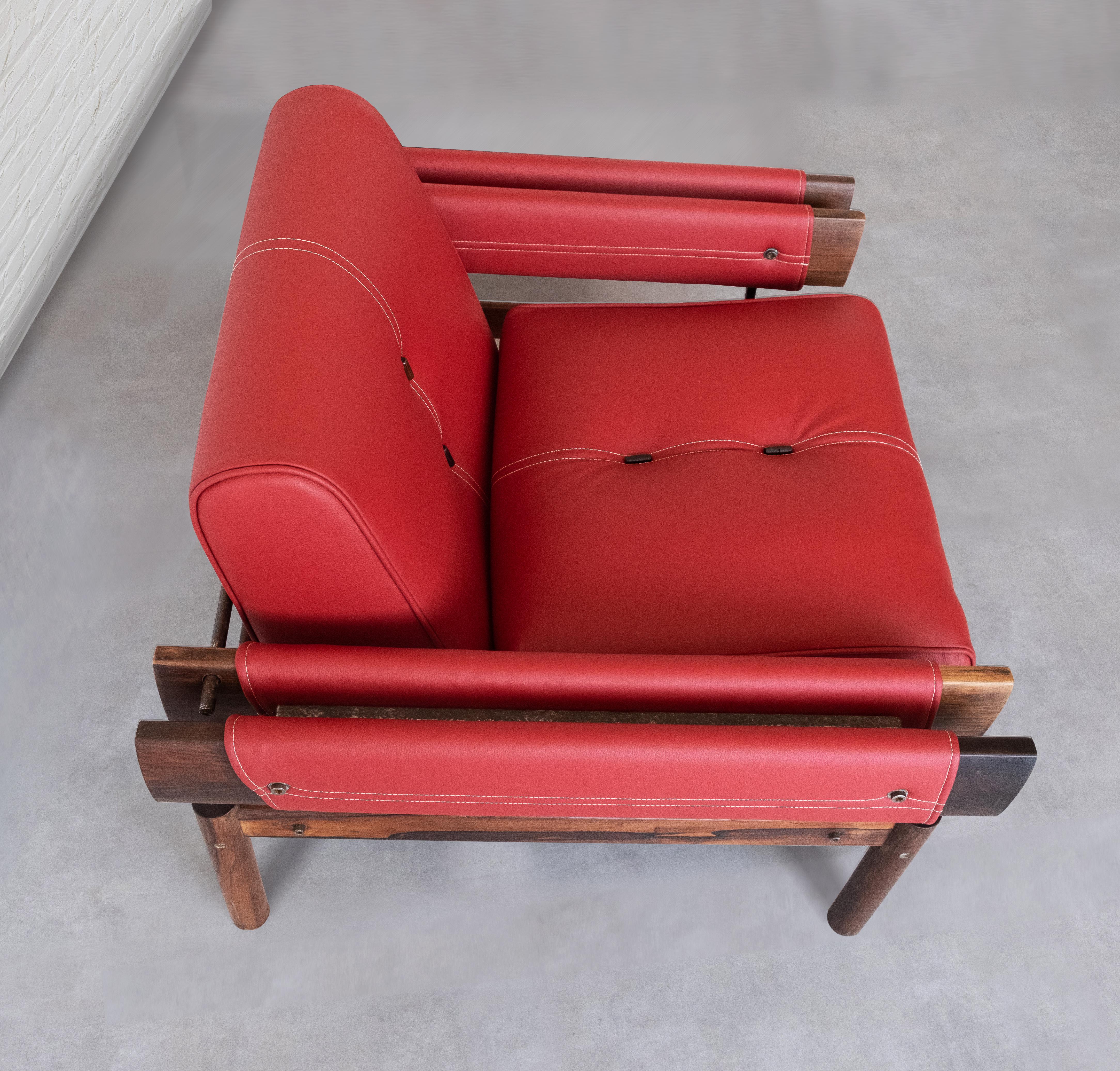 20ième siècle Percival Lafer, fauteuils MP-19 du milieu du siècle dernier, Brésil   en vente
