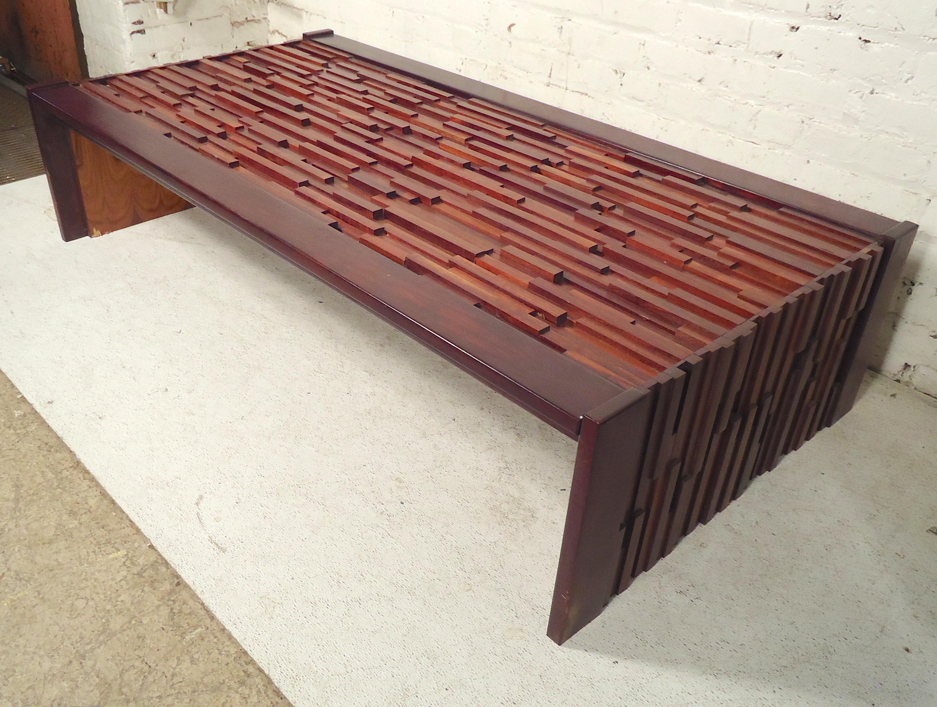 Wood Percival Lafer Mosaic Coffee Table For Sale