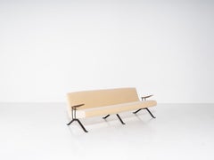 Percival Lafer, Sofa MP-01, Samt, Brasilien, 1960er Jahre