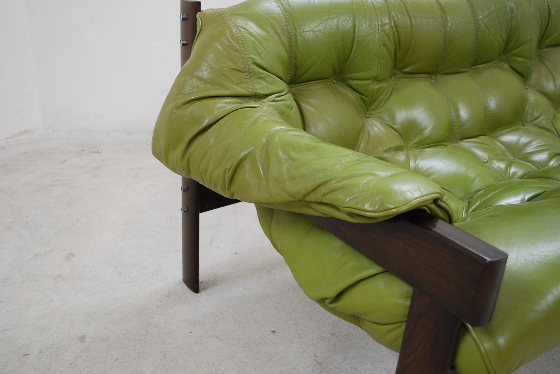 20th Century Percival Lafer MP 041 Leather Sofa