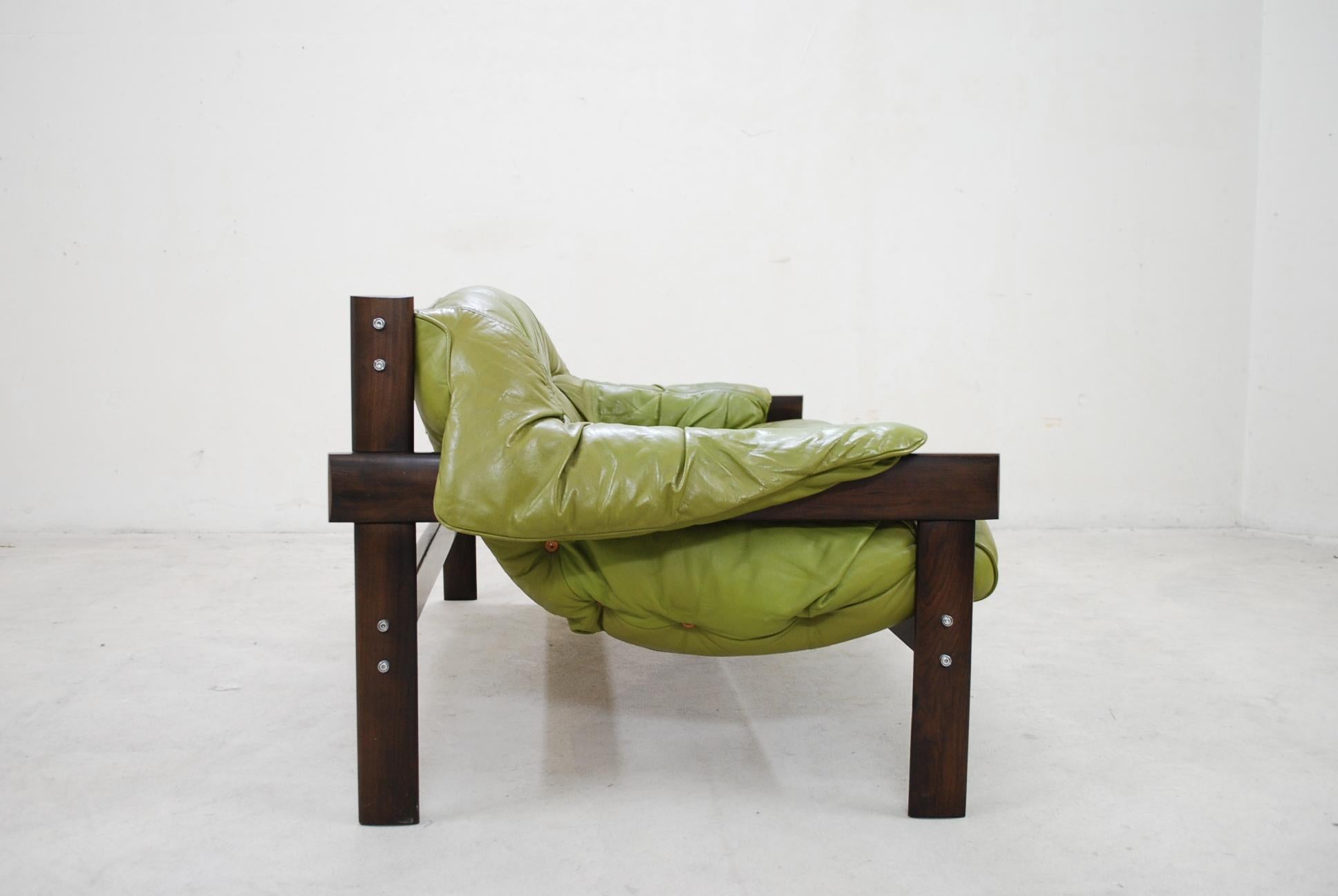 Wood Percival Lafer MP 041 Leather Sofa