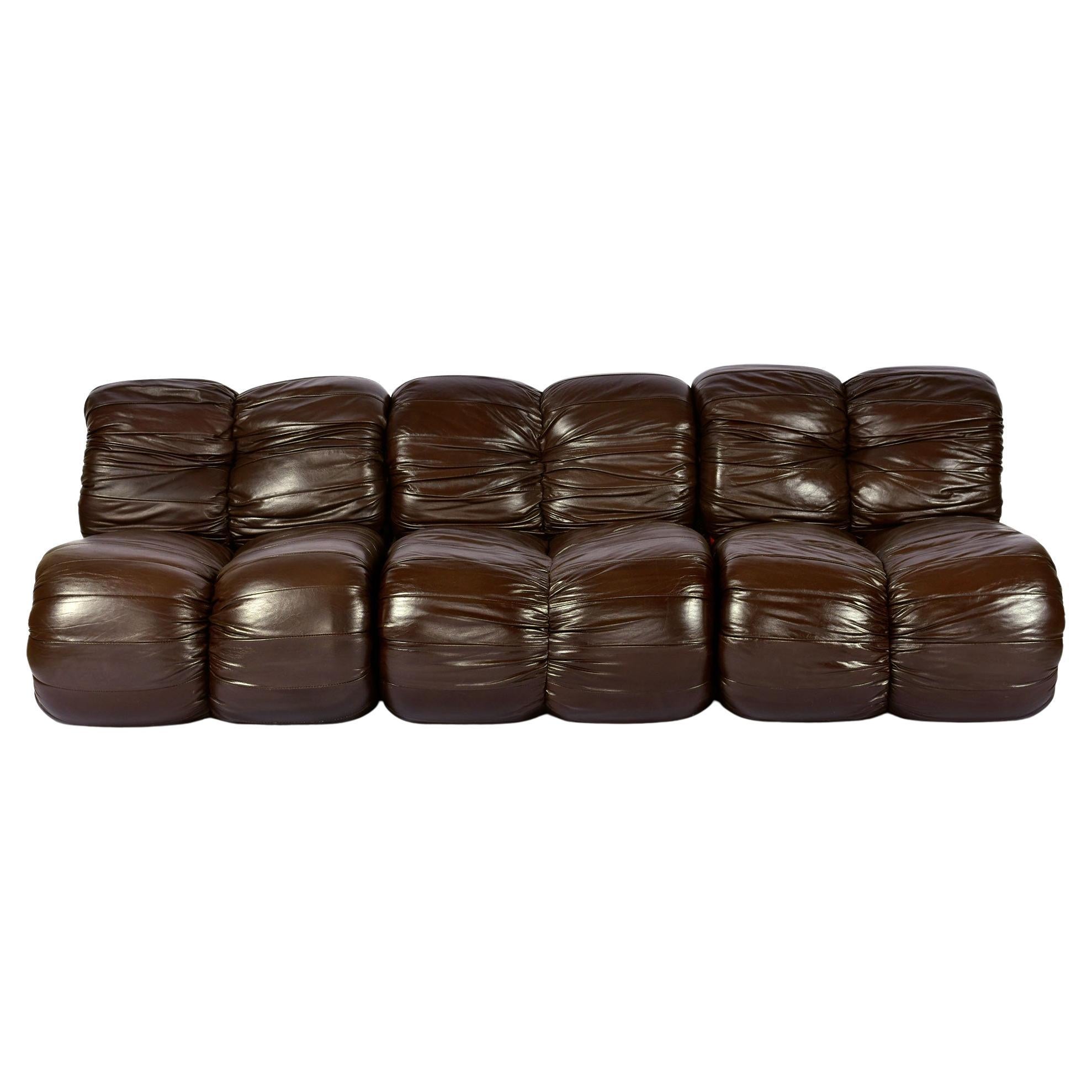 Percival Lafer MP-116 Silla de salón modular, Brasil Años 70 Raro Juego de 4 disponible finales del siglo XX en venta