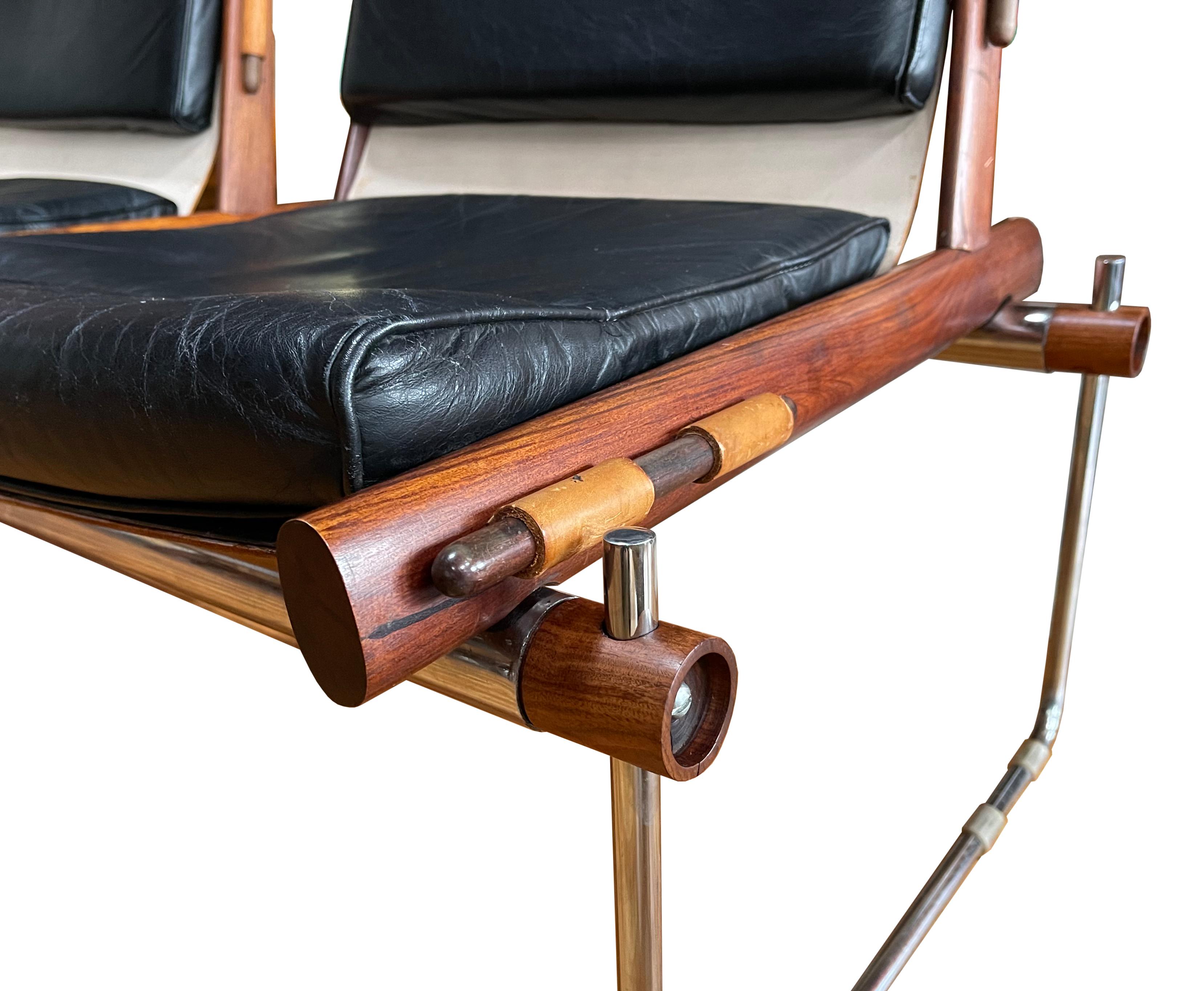 Percival Lafer MP-123 Modular Bench in Brazilian Rosewood For Sale 3