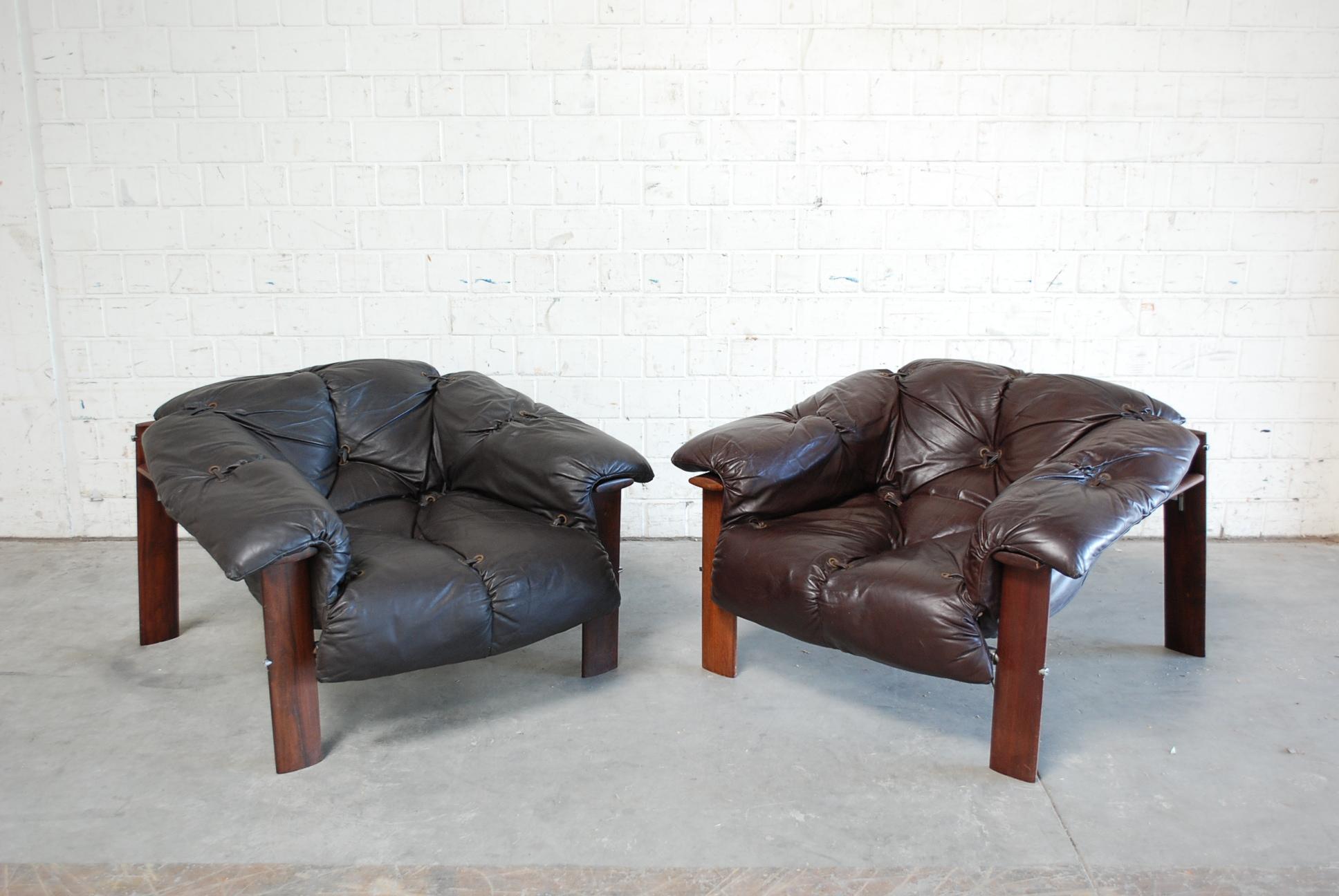 Percival Lafer MP 129 Leather Lounge Chair Armchair 10