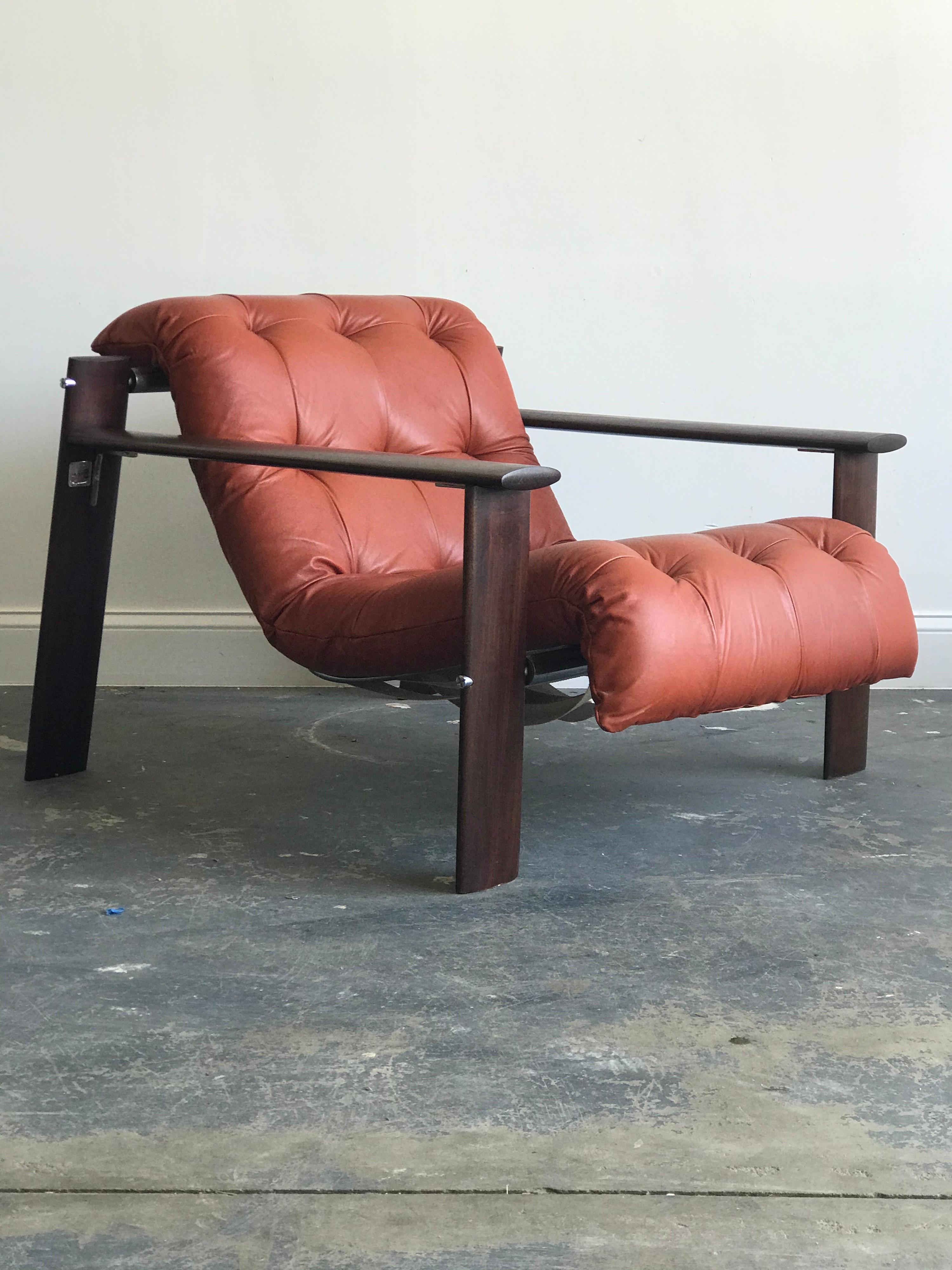 Leather Percival Lafer MP-129 Lounge Chair