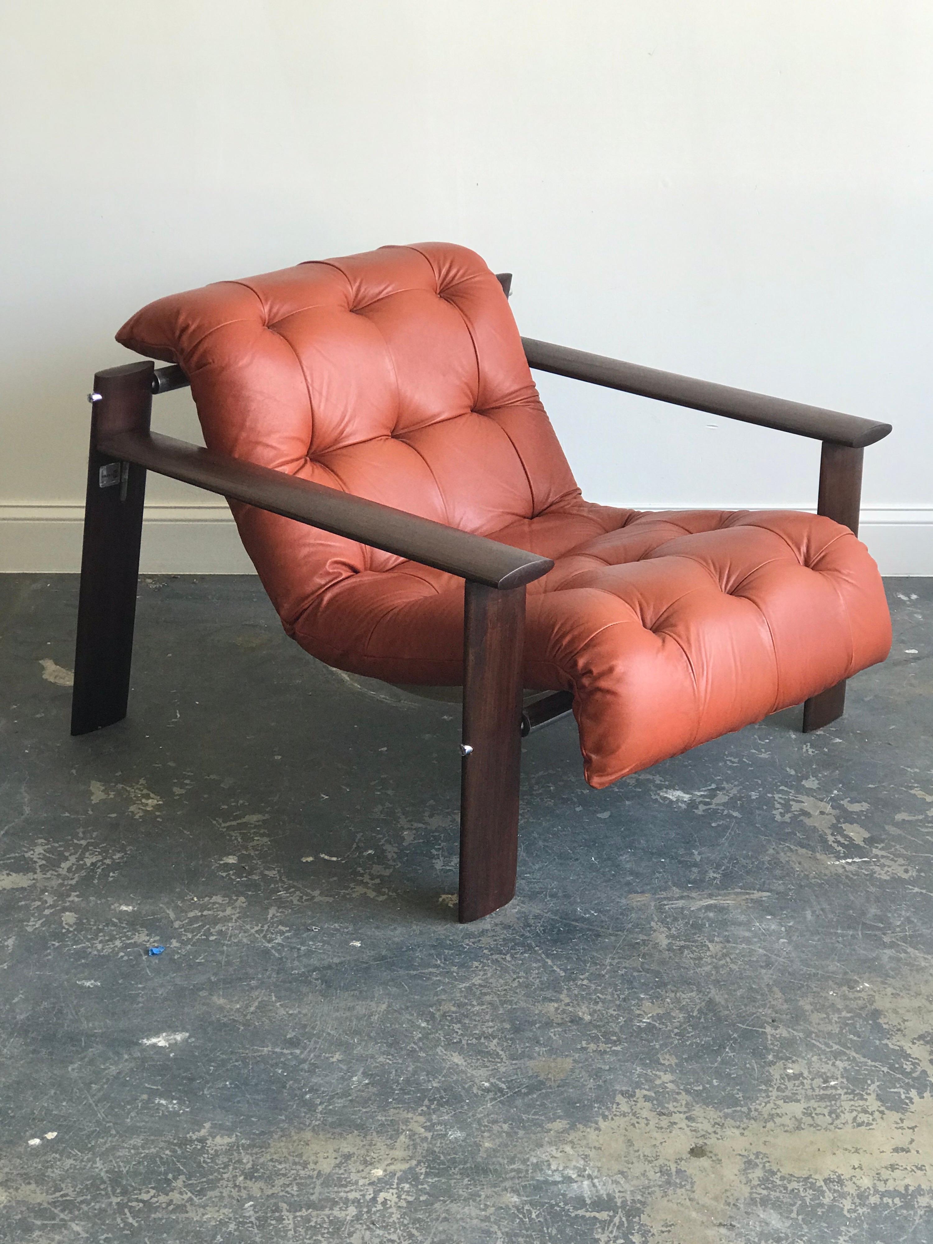 Percival Lafer MP-129 Lounge Chair In Good Condition In St.Petersburg, FL