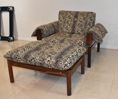 Percival Lafer MP-13 Chair and Ottoman, Brazilian Design