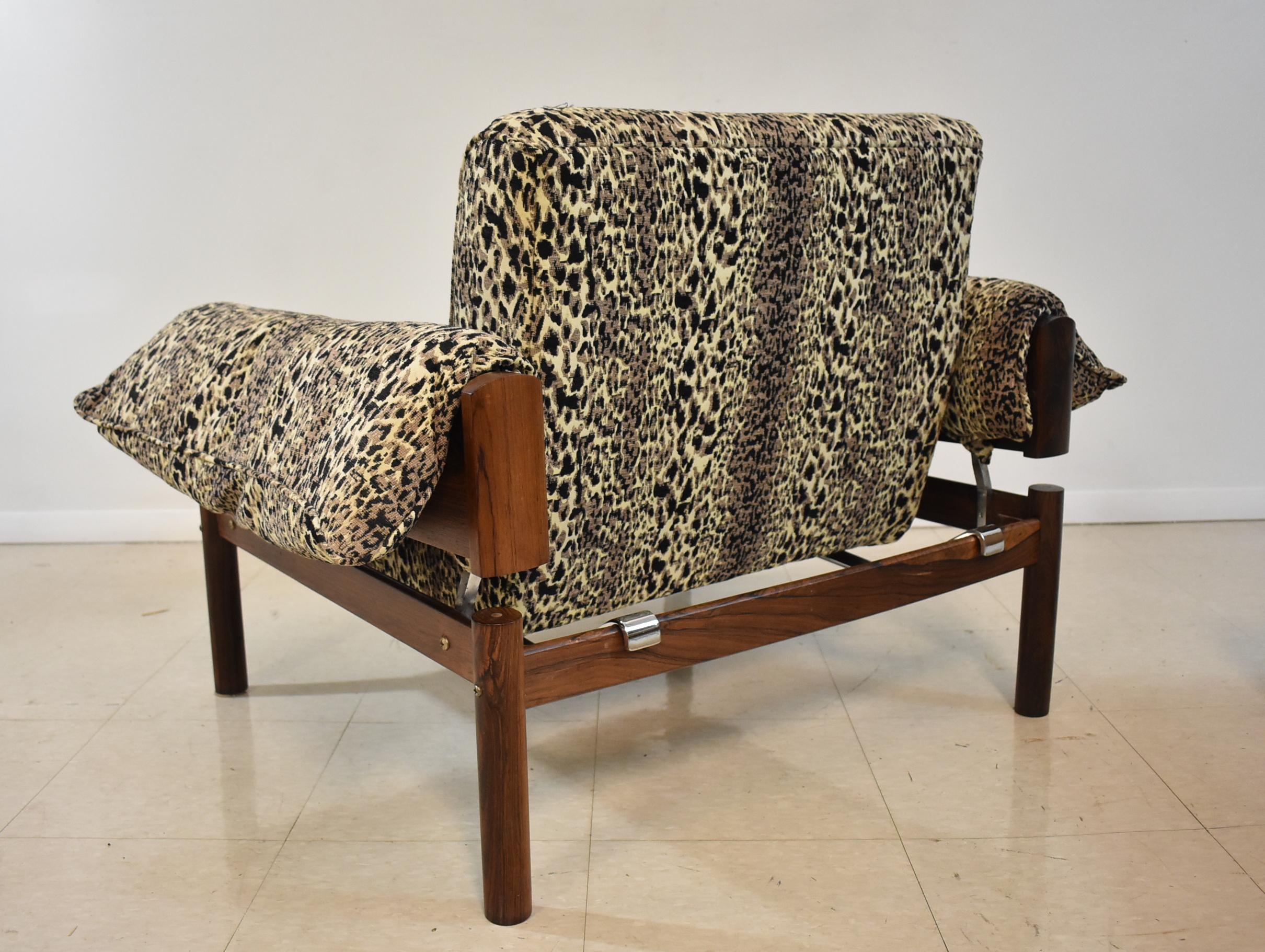 Percival Lafer MP-13 Chair and Ottoman, Brazilian Design For Sale 1