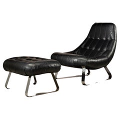 Percival Lafer MP-163 "Earth Chair" Lounge Chair and Ottoman, Brazil, 1960s