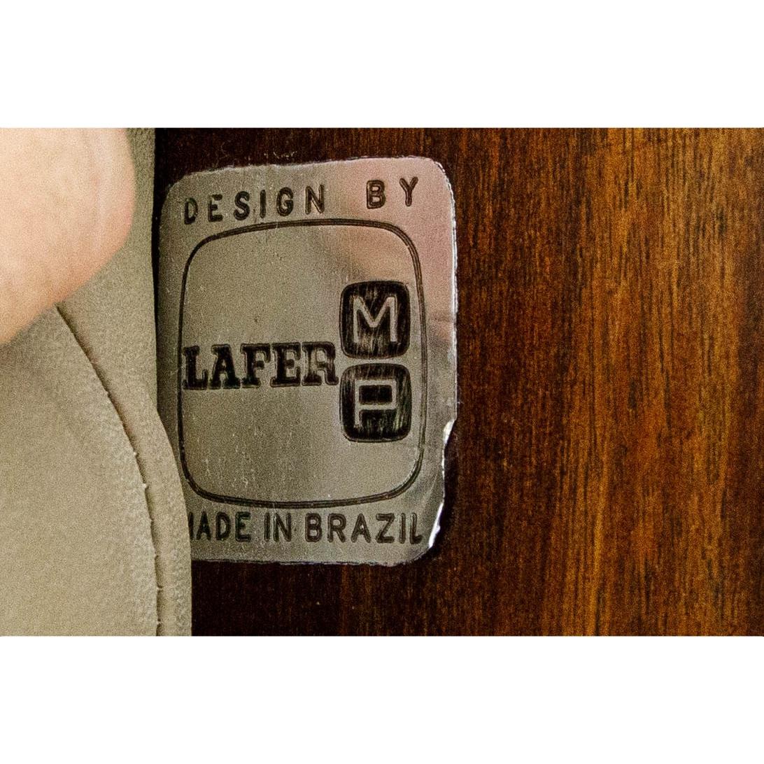 Percival Lafer 'MP-211' Armchair and Ottoman, Brazil circa 1960s, Signed 10