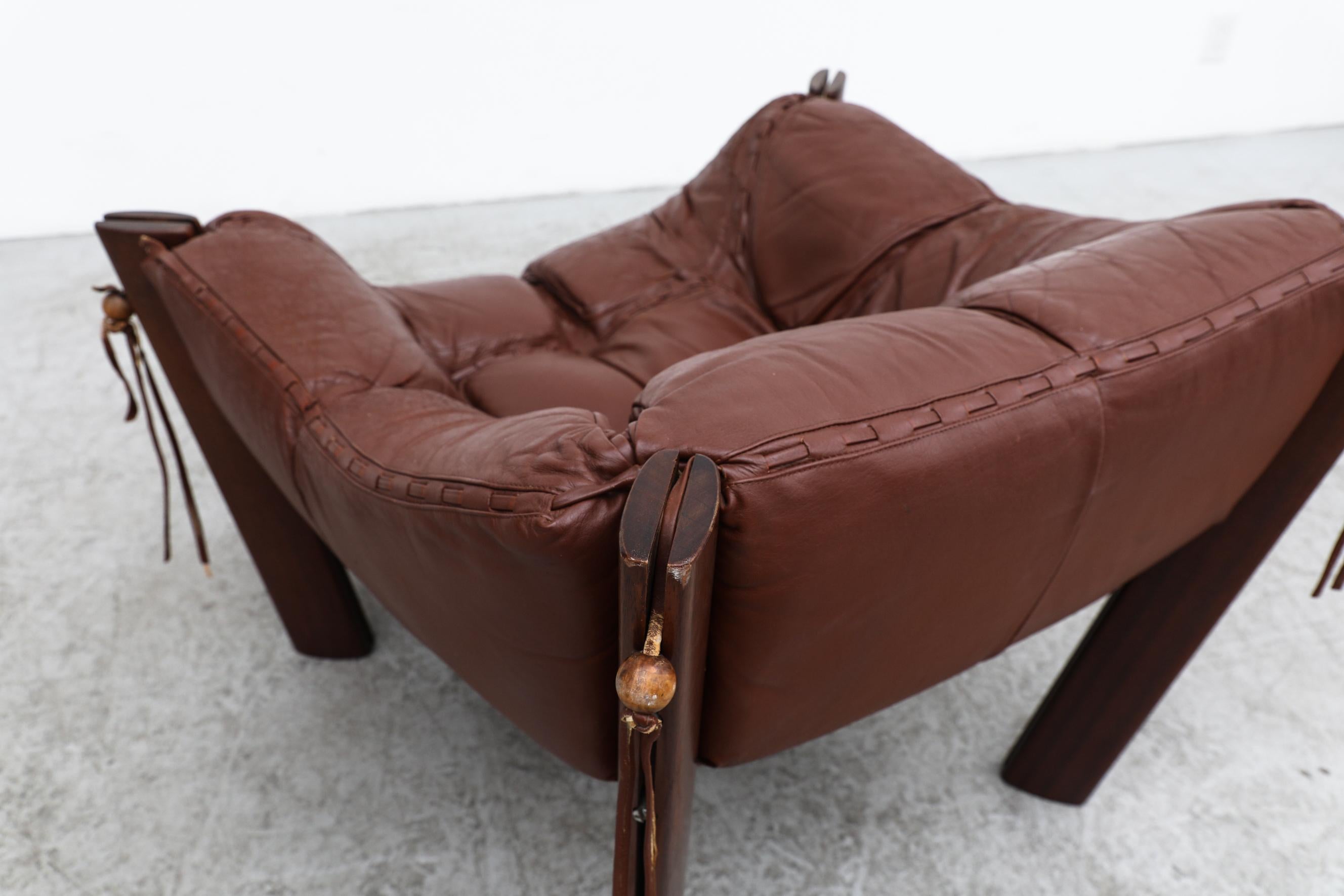 Percival Lafer MP-211 Brazilian Rosewood and Leather Lounge Chair, 1970s 6