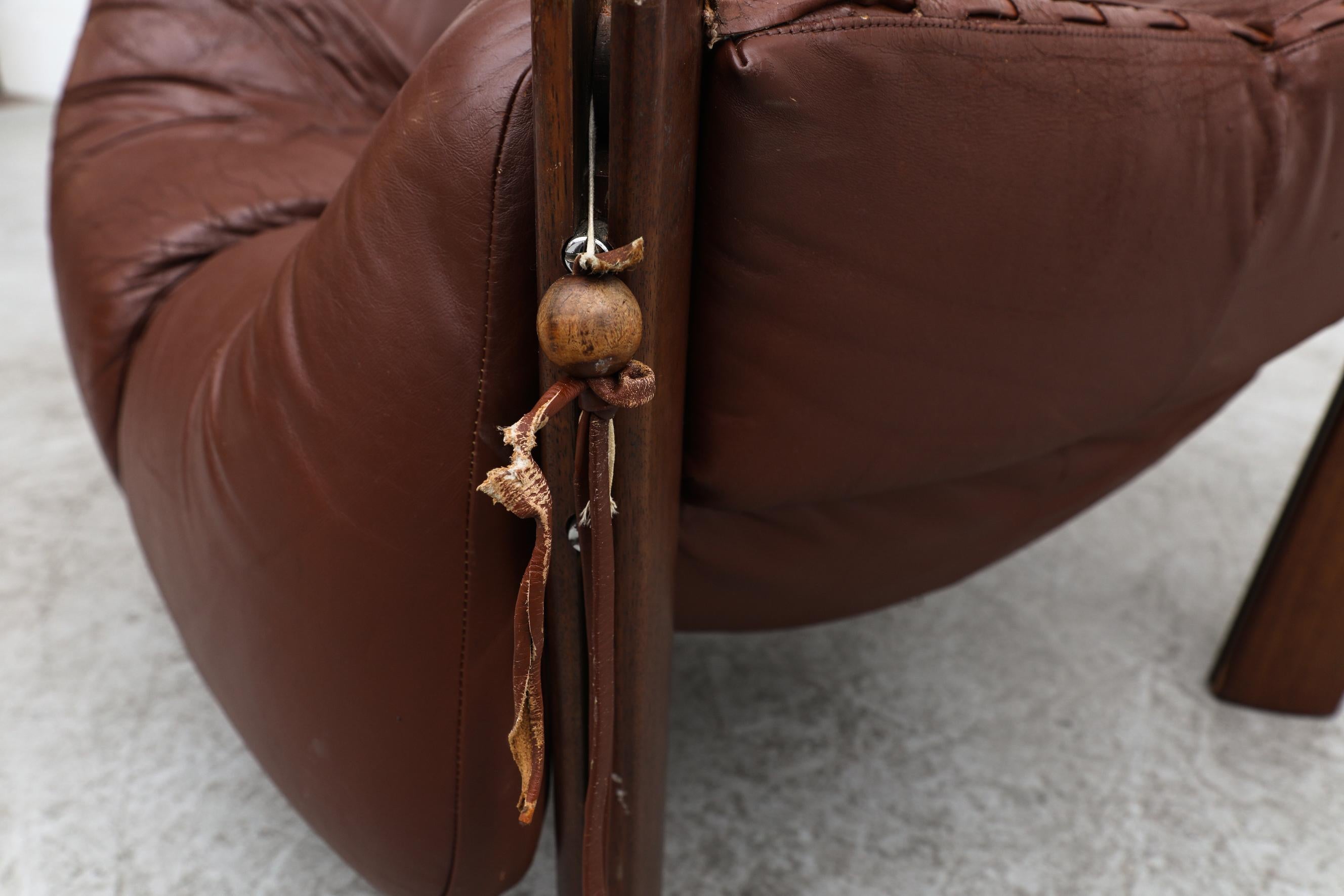 Percival Lafer MP-211 Brazilian Rosewood and Leather Lounge Chair, 1970s 10
