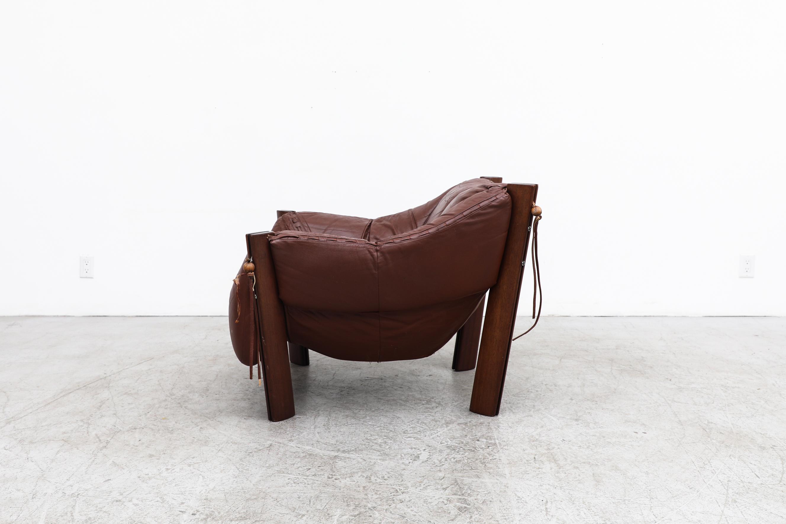 Percival Lafer MP-211 Brazilian Rosewood and Leather Lounge Chair, 1970s 1