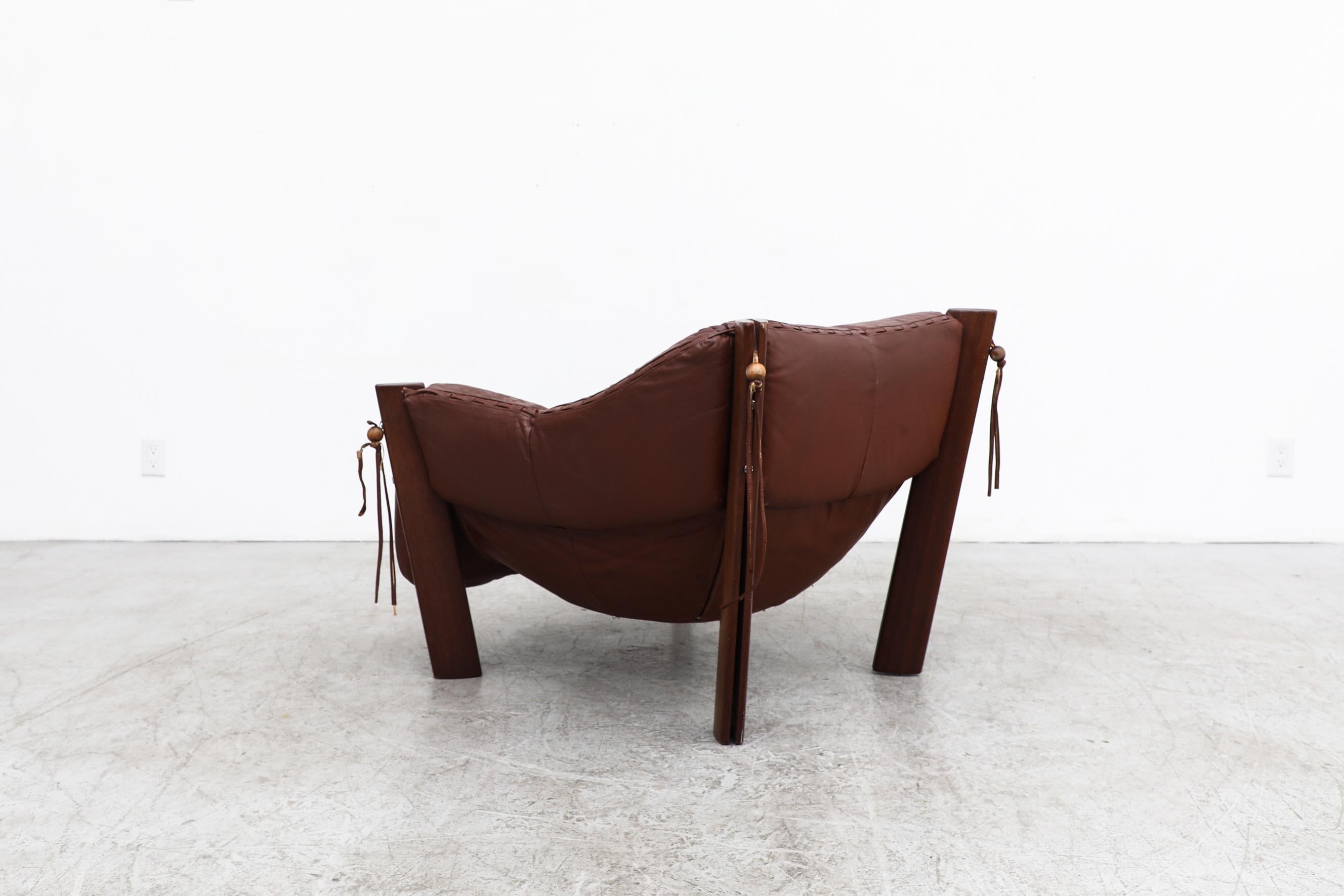Percival Lafer MP-211 Brazilian Rosewood and Leather Lounge Chair, 1970s 2