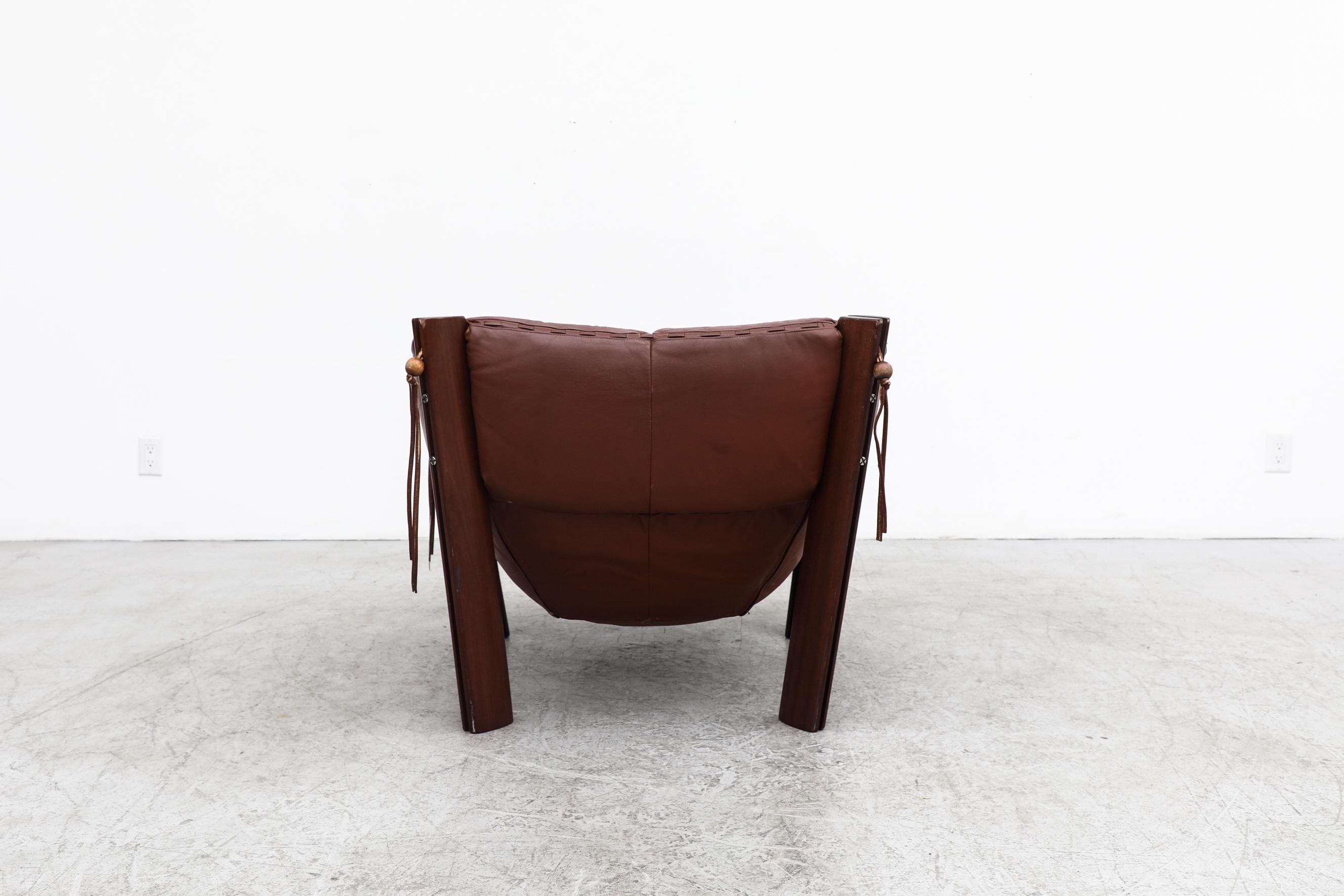 Percival Lafer MP-211 Brazilian Rosewood and Leather Lounge Chair, 1970s 3