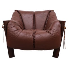 Percival Lafer MP-211 Brazilian Rosewood and Leather Lounge Chair, 1970s