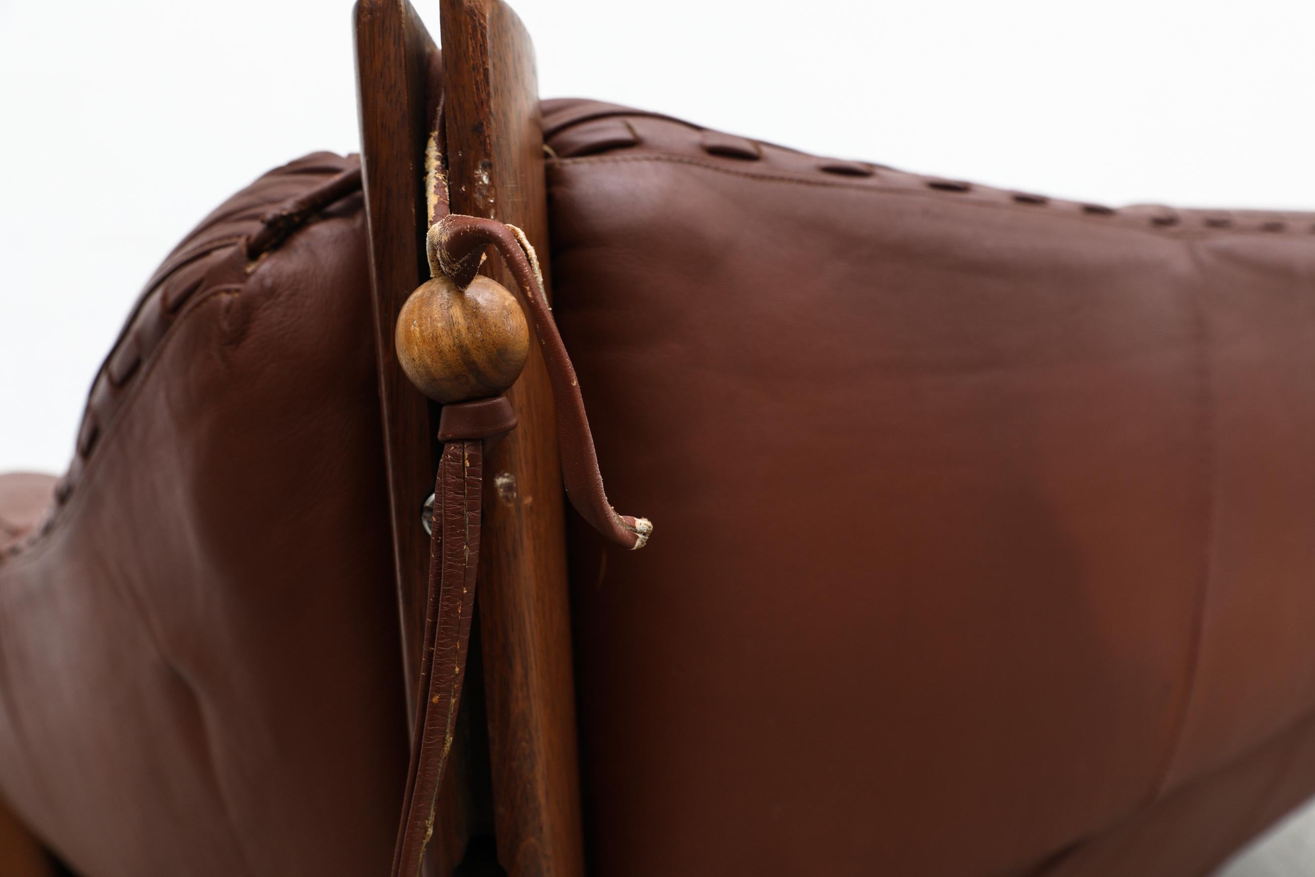 Percival Lafer MP-211 Brazilian Rosewood and Leather Loveseat, 1970s 9