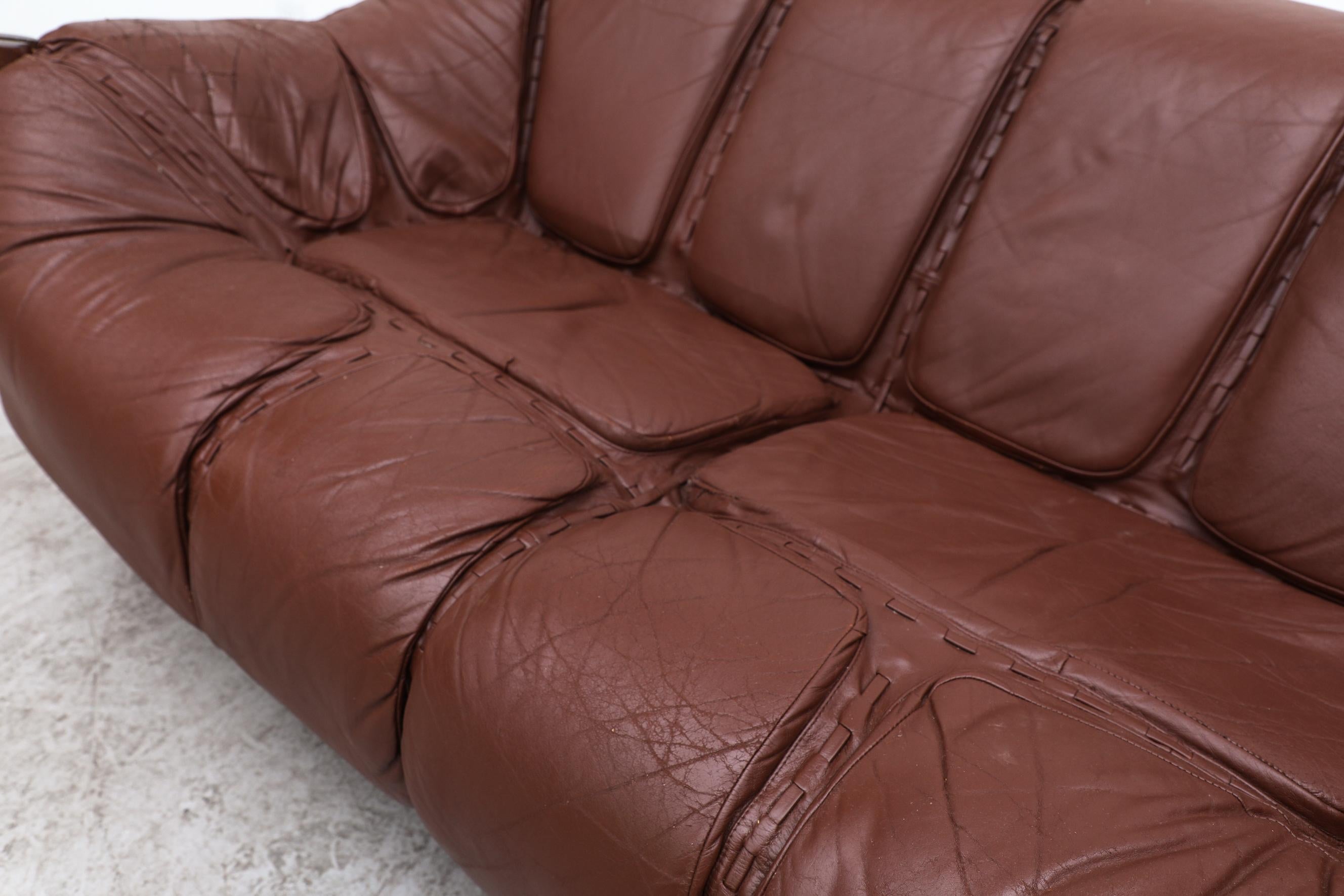 Percival Lafer MP-211 Brazilian Rosewood and Leather Loveseat, 1970s 14