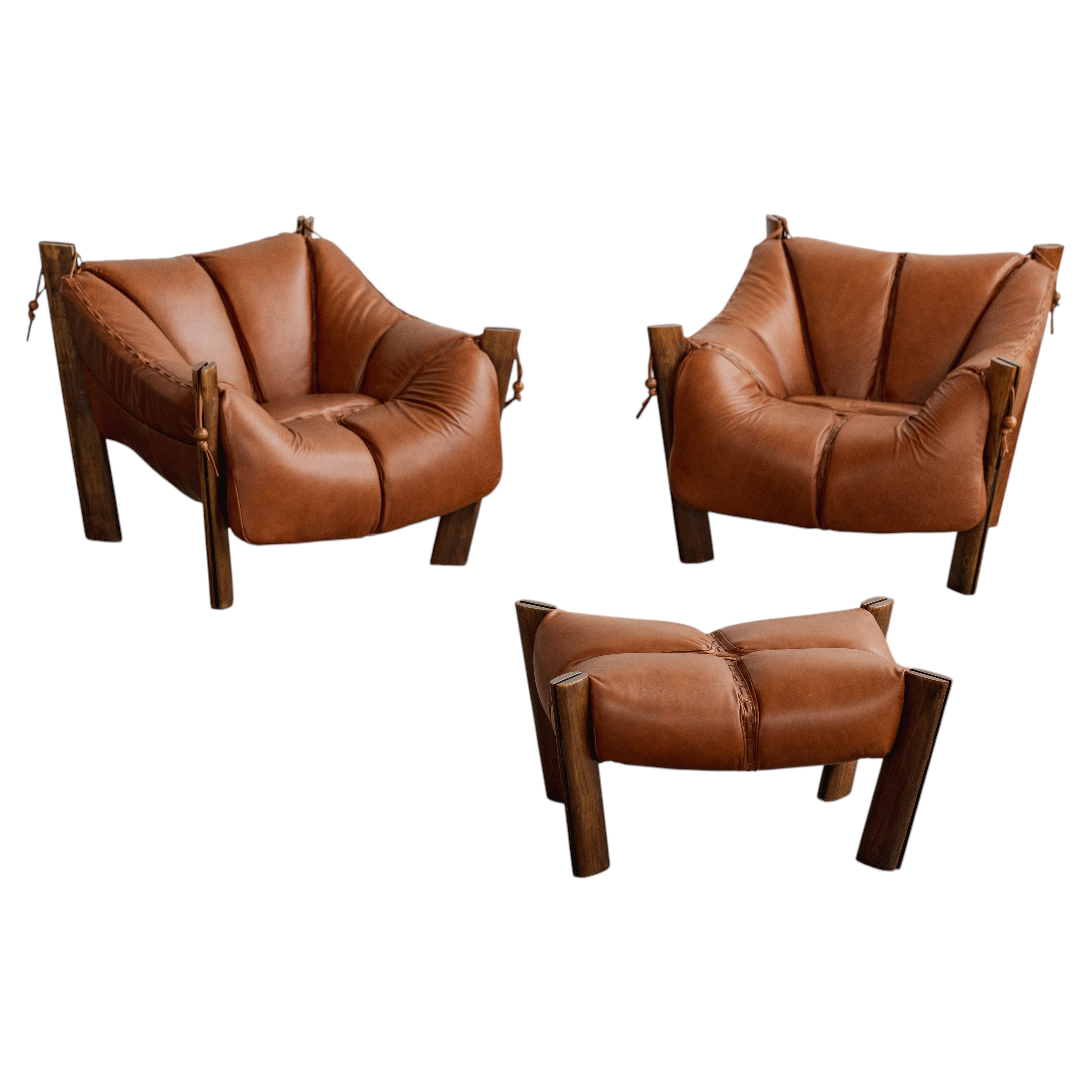 Percival Lafer “MP-211” Living Room Set for Lafer S.A., 1961, Set of 3