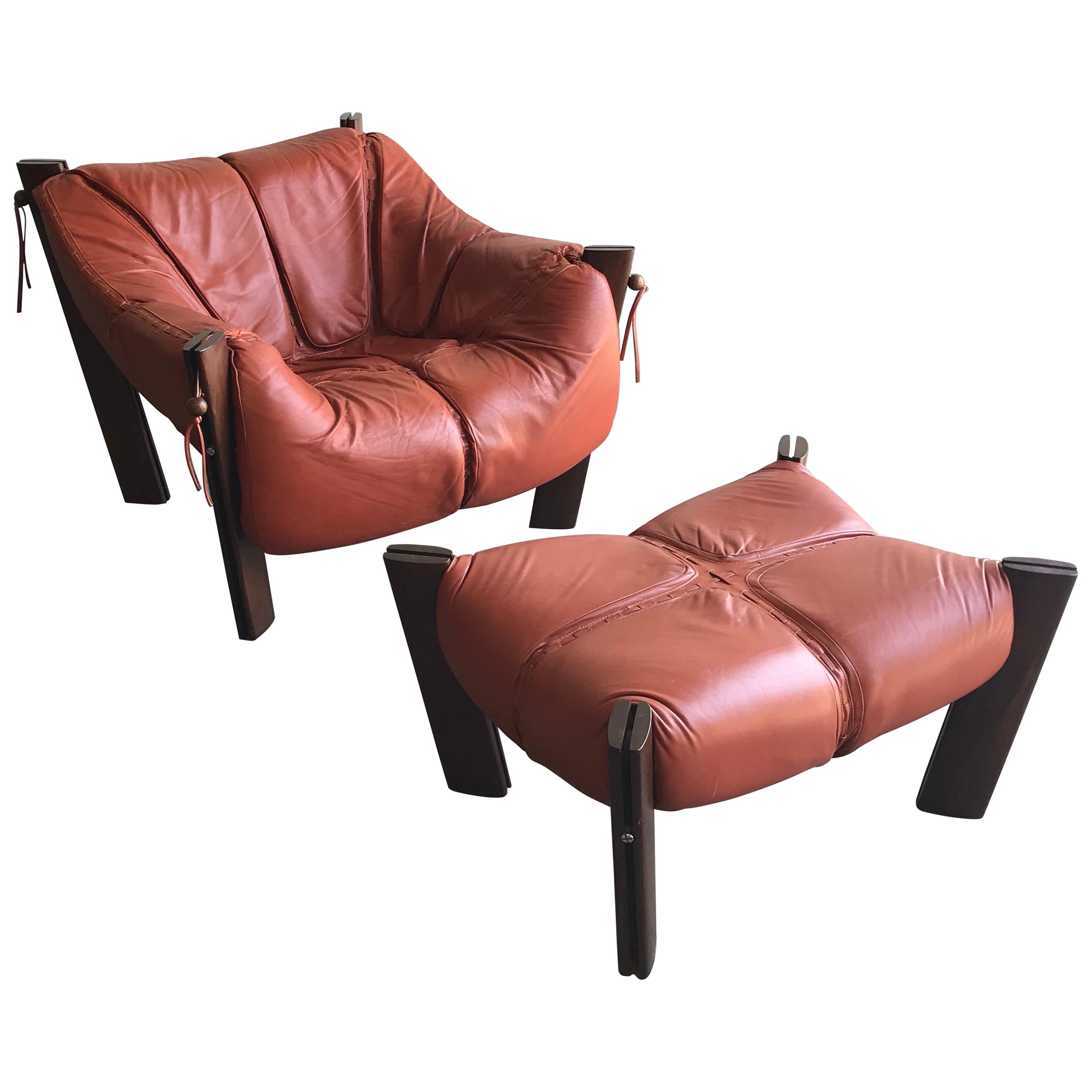 Percival Lafer MP-211 Lounge Chair and Ottoman
