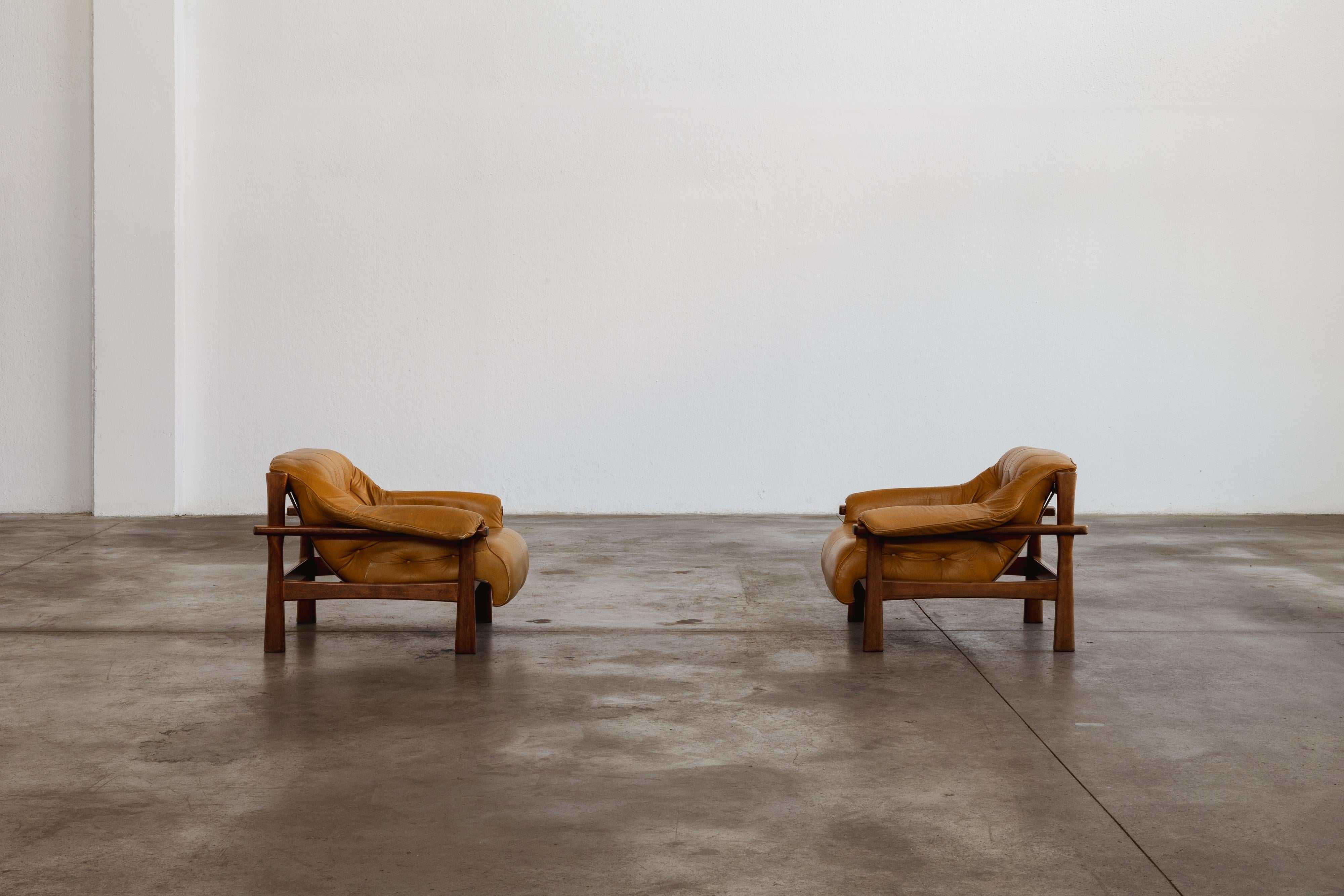 Late 20th Century Percival Lafer “MP-41” Armchairs for Lafer MP, 1972, Set of 2 For Sale