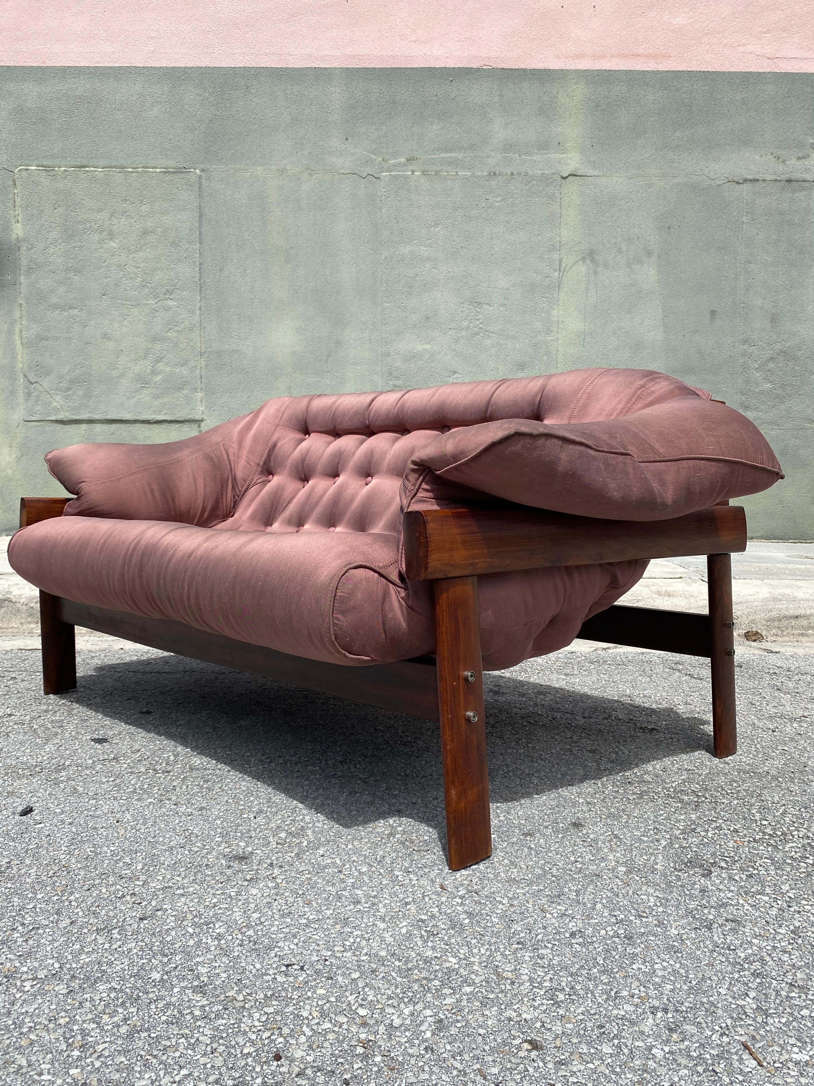 Brazilian Percival Lafer MP41 two seater sofa