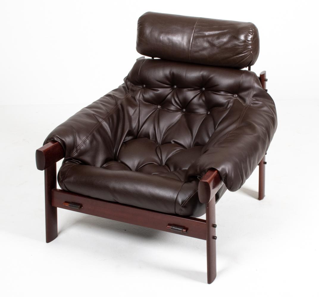 Percival Lafer MP-41 High-Back Seating Suite in Pau Ferro Wood & Leather 1