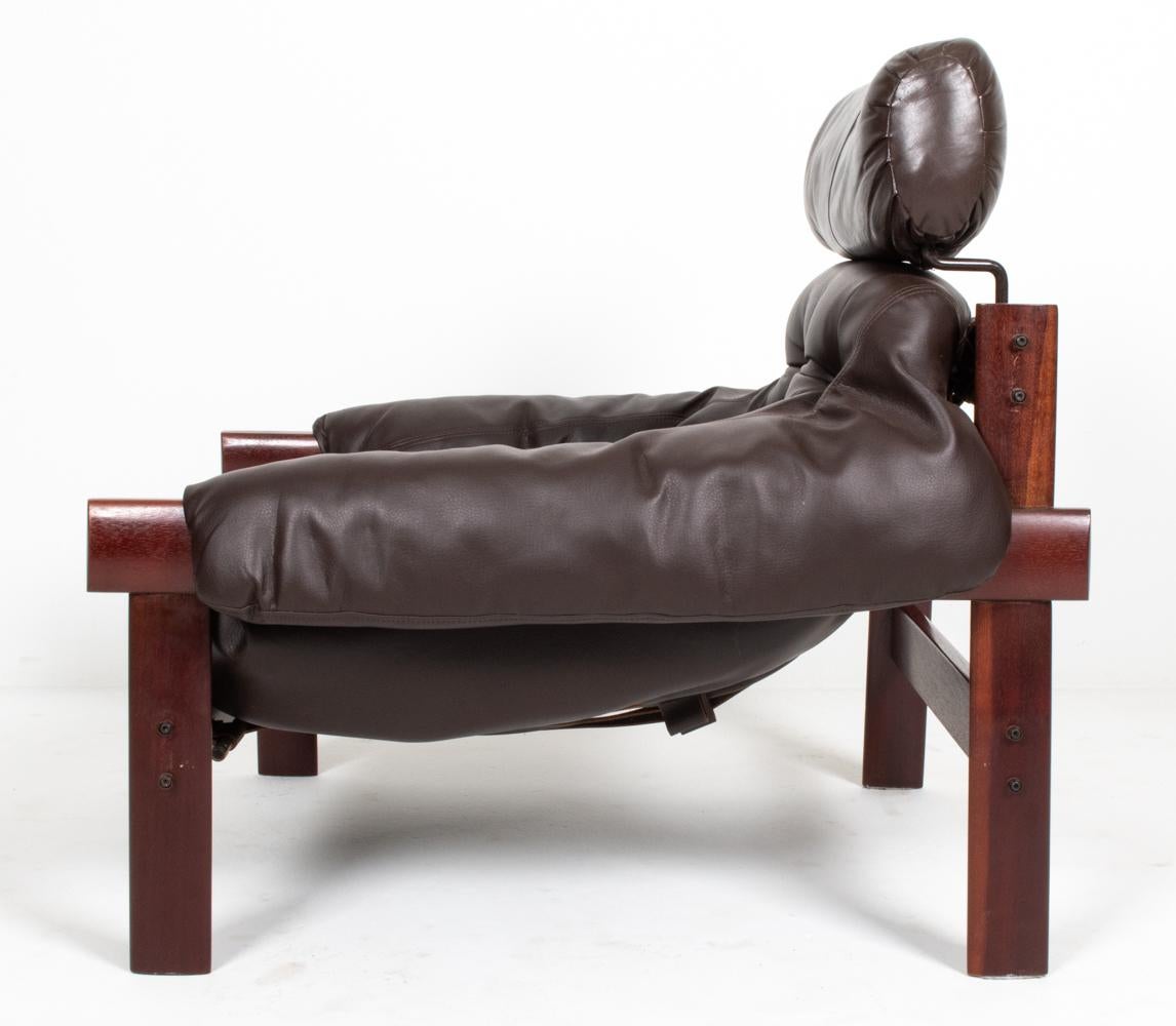 Percival Lafer MP-41 High-Back Seating Suite in Pau Ferro Wood & Leather 5