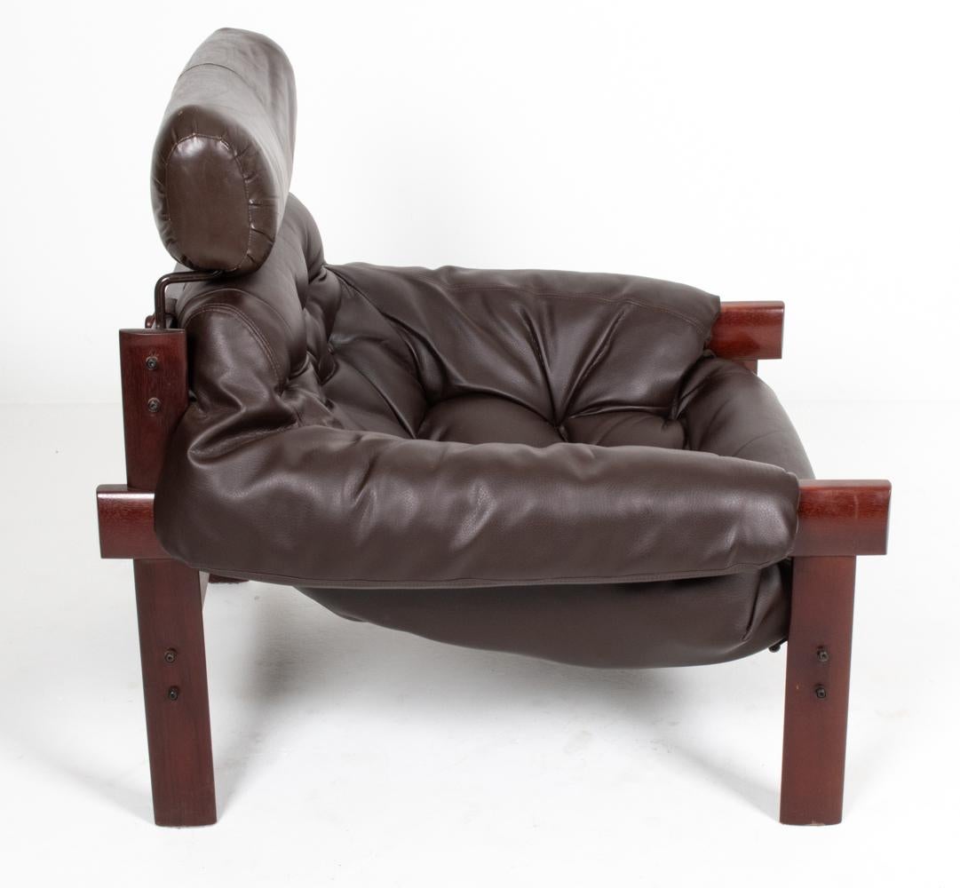Percival Lafer MP-41 High-Back Seating Suite in Pau Ferro Wood & Leather 8