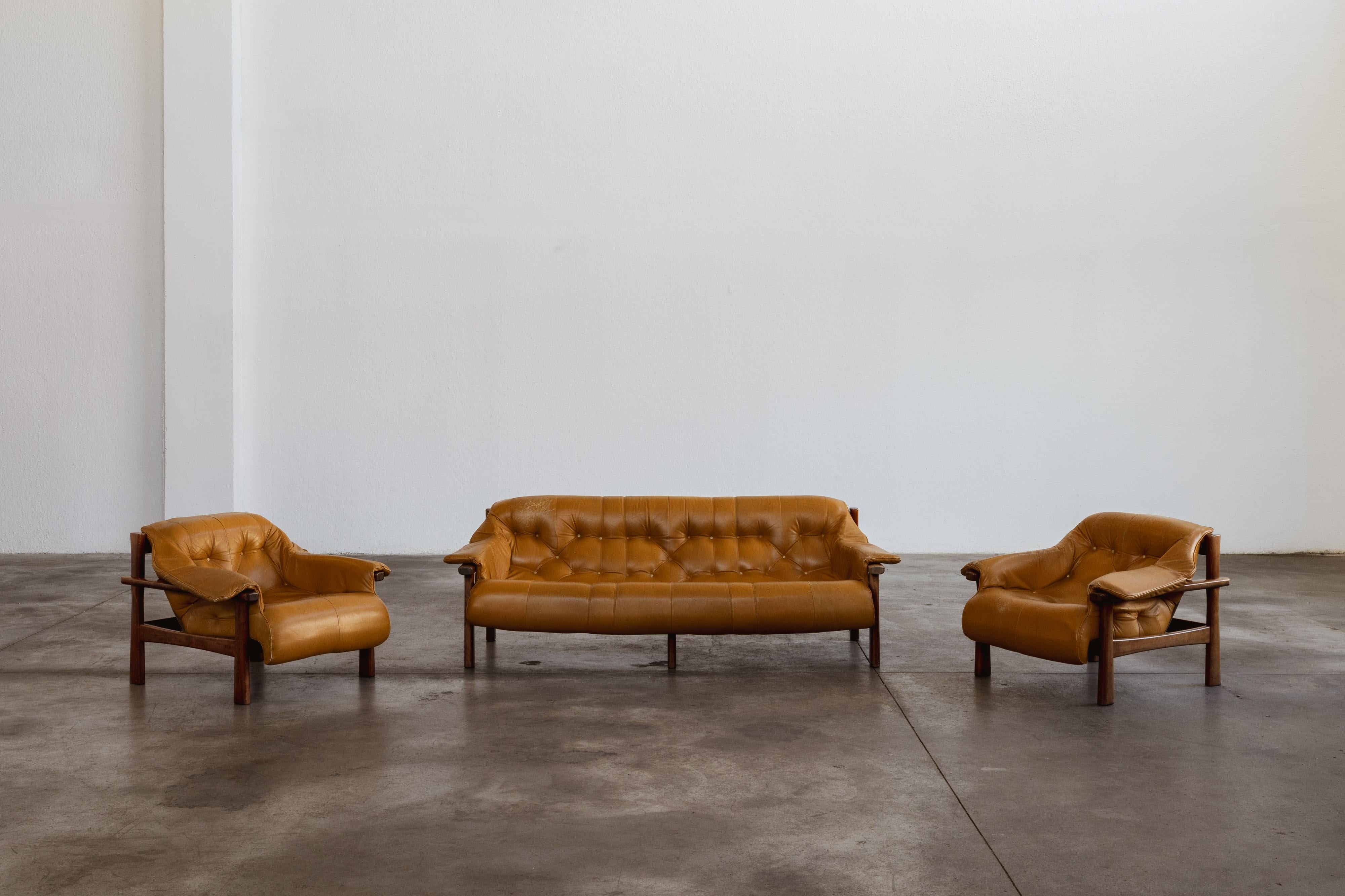 Percival Lafer “MP-41” Living Room Set for Lafer MP, 1972, Set of 3 For Sale 1