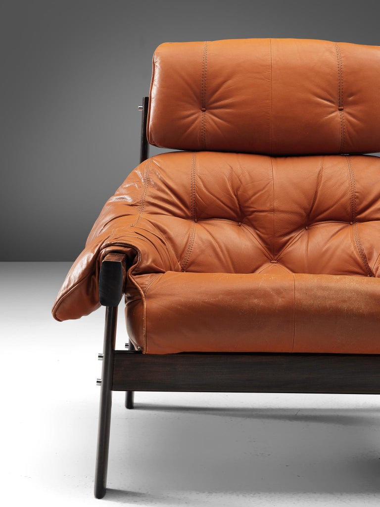 Percival Lafer 'MP-41' Lounge Chair with Ottoman in Leather 1