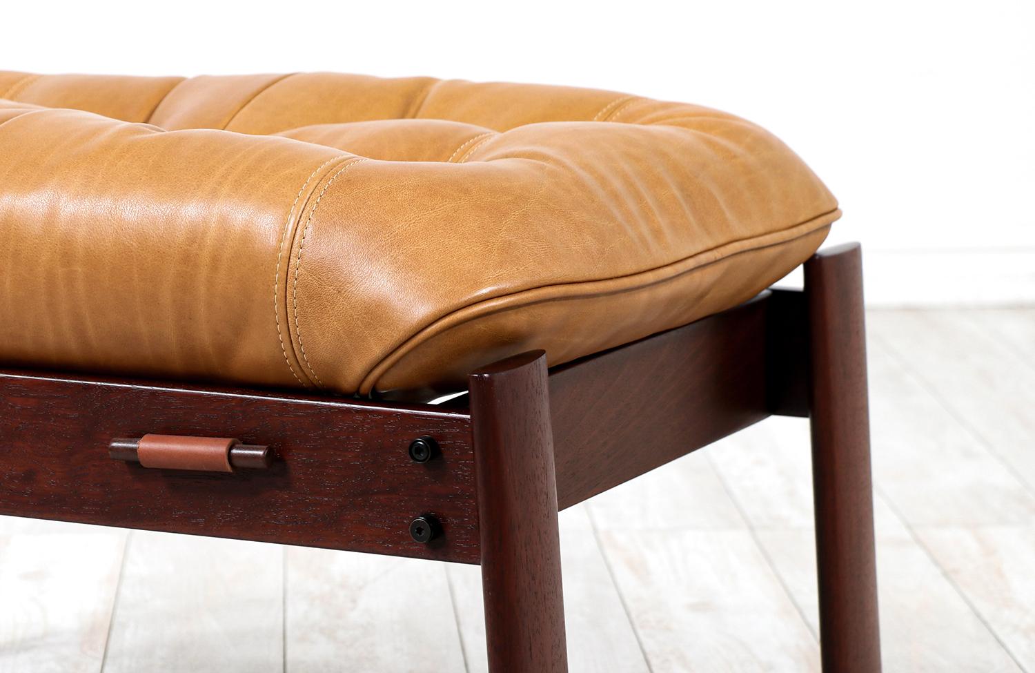 Percival Lafer MP-41 Series Brazilian Leather Stool 2