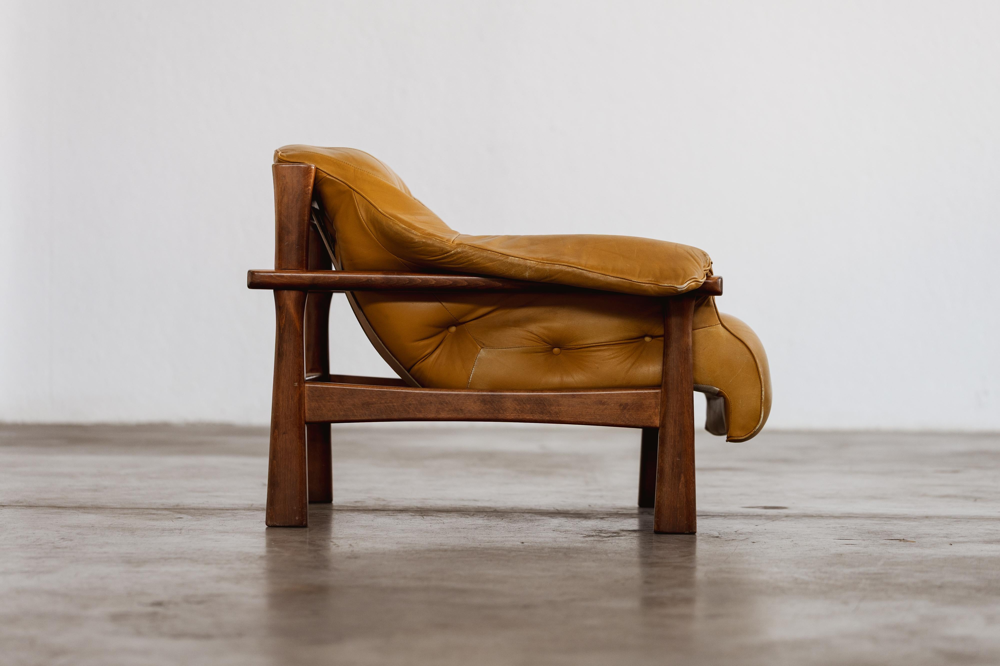 Leather Percival Lafer “MP-41” Sofa for Lafer MP, 1972 For Sale