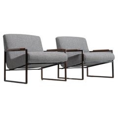 Percival Lafer Mp-5 lounge chairs pair Brazil 1961