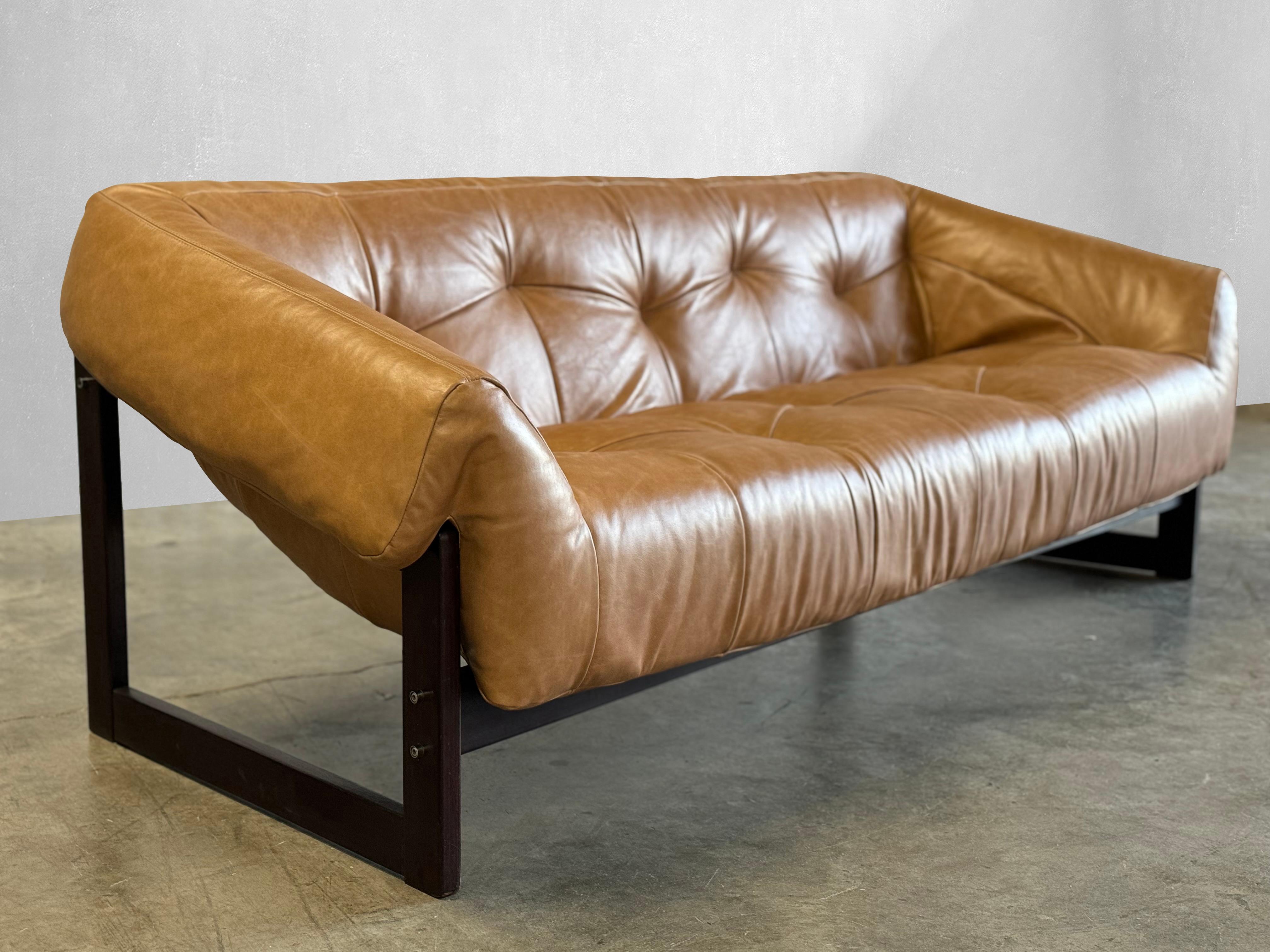 Leather Percival Lafer MP-79 Sofa For Sale